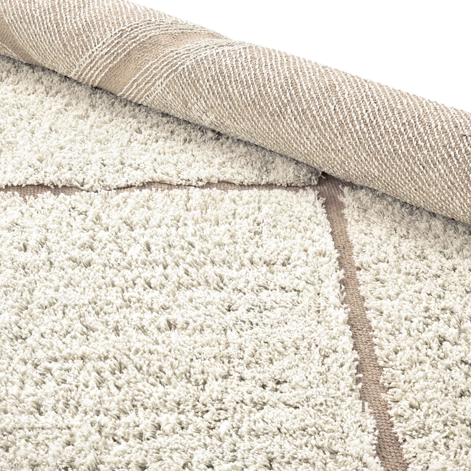Kerek szőnyeg - Bellevue Natural Cotton Shaggy (törtfehér/bézs)