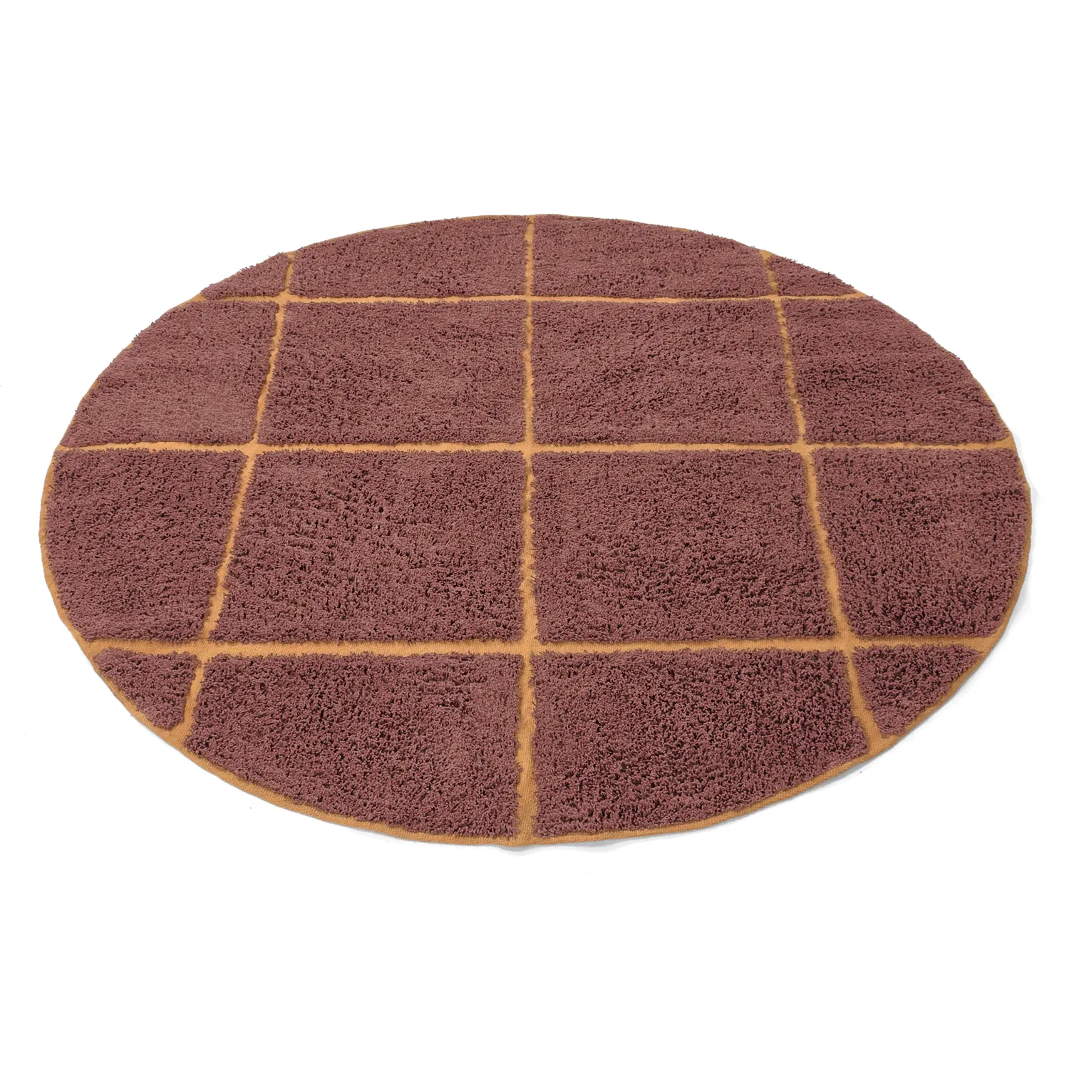 Kerek szőnyeg - Bellevue Natural Cotton Shaggy (piros/narancs)