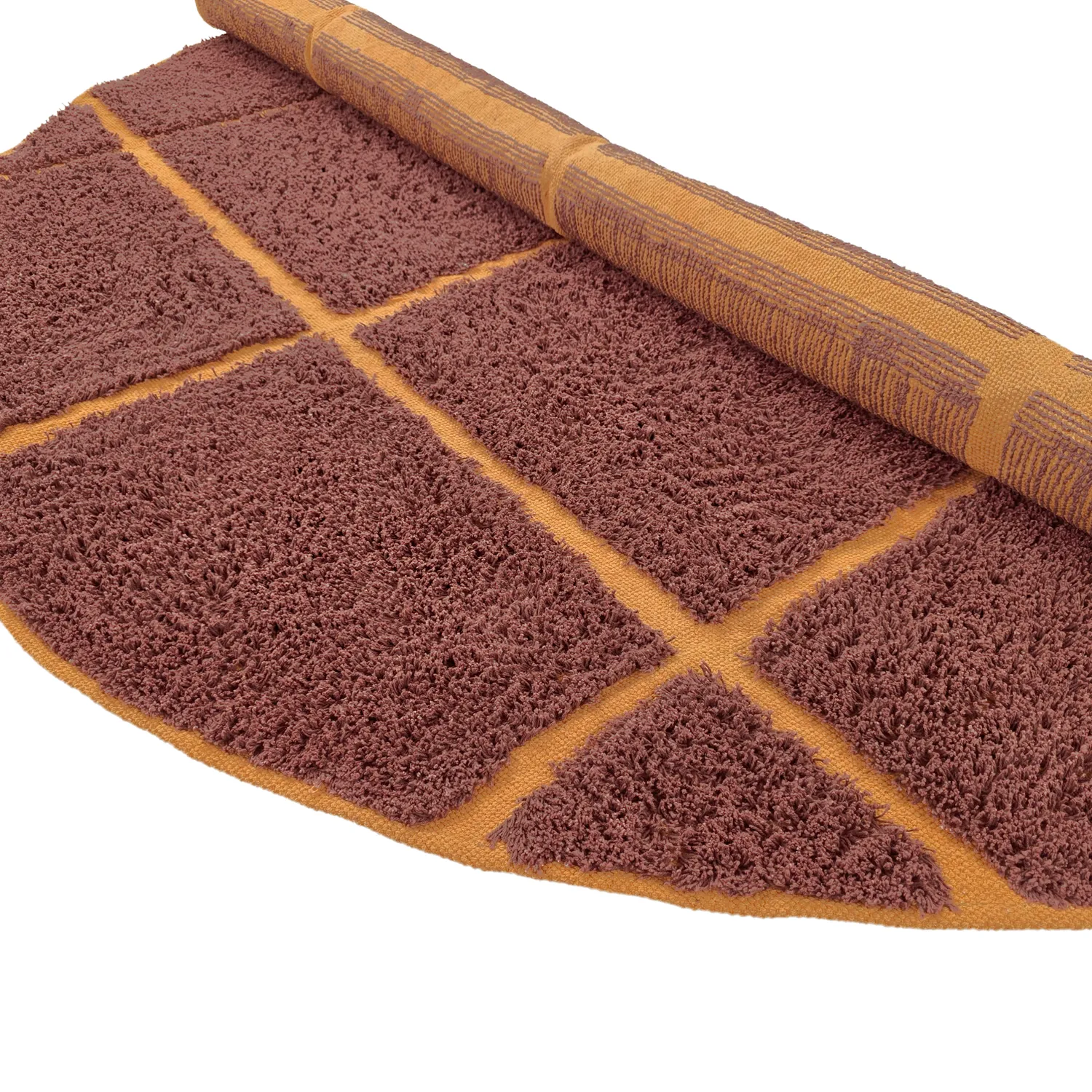 Kerek szőnyeg - Bellevue Natural Cotton Shaggy (piros/narancs)