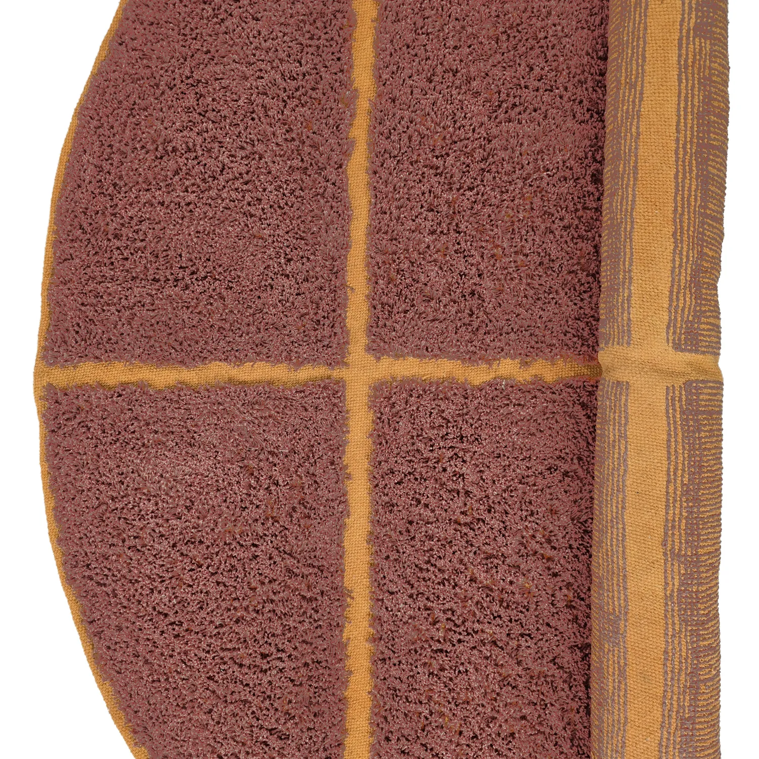 Kerek szőnyeg - Bellevue Natural Cotton Shaggy (piros/narancs)