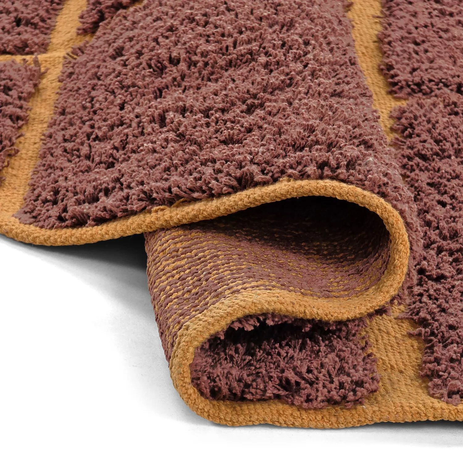 Kerek szőnyeg - Bellevue Natural Cotton Shaggy (piros/narancs)