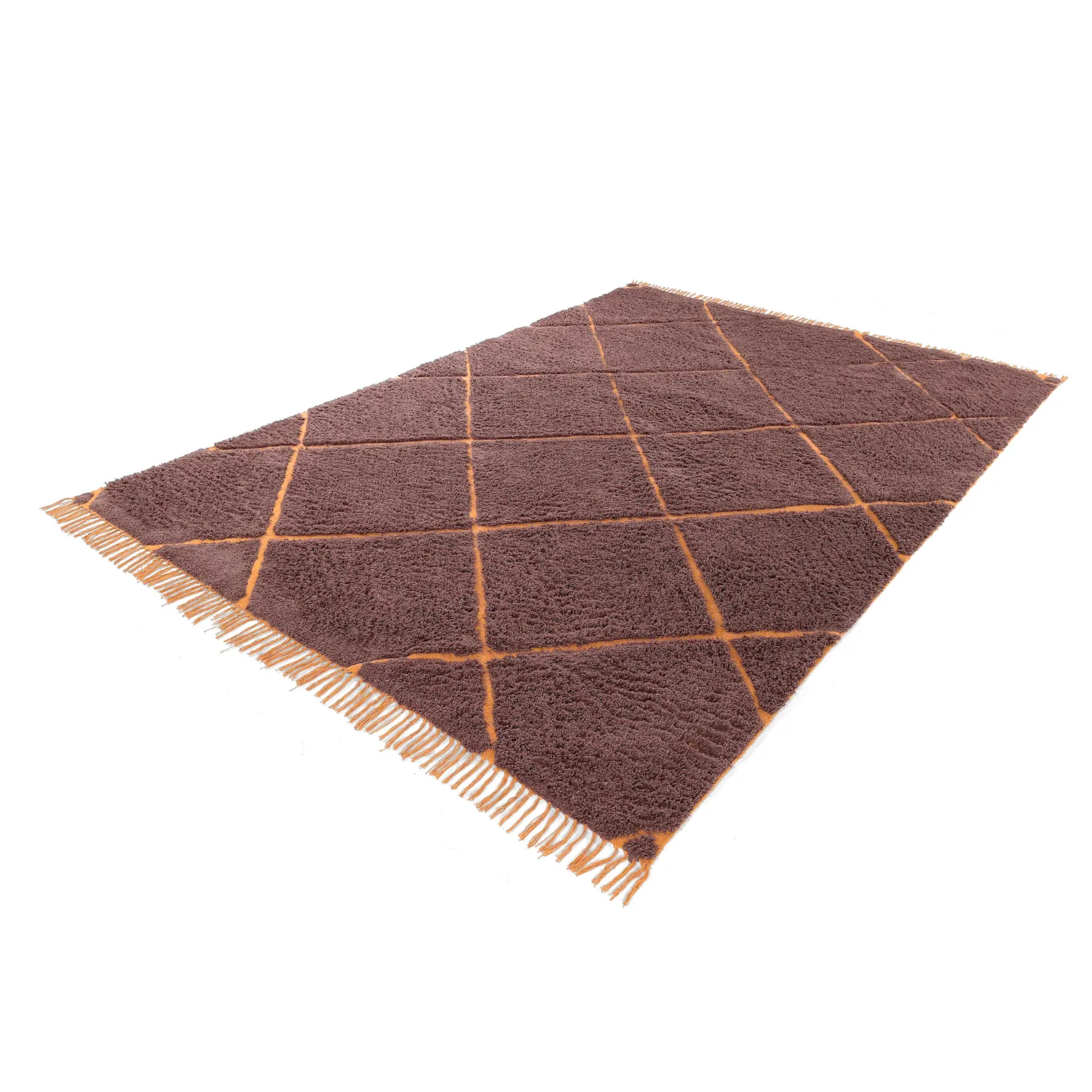 Shaggy szőnyeg - Bellevue Natural Cotton Shaggy (piros/narancs)