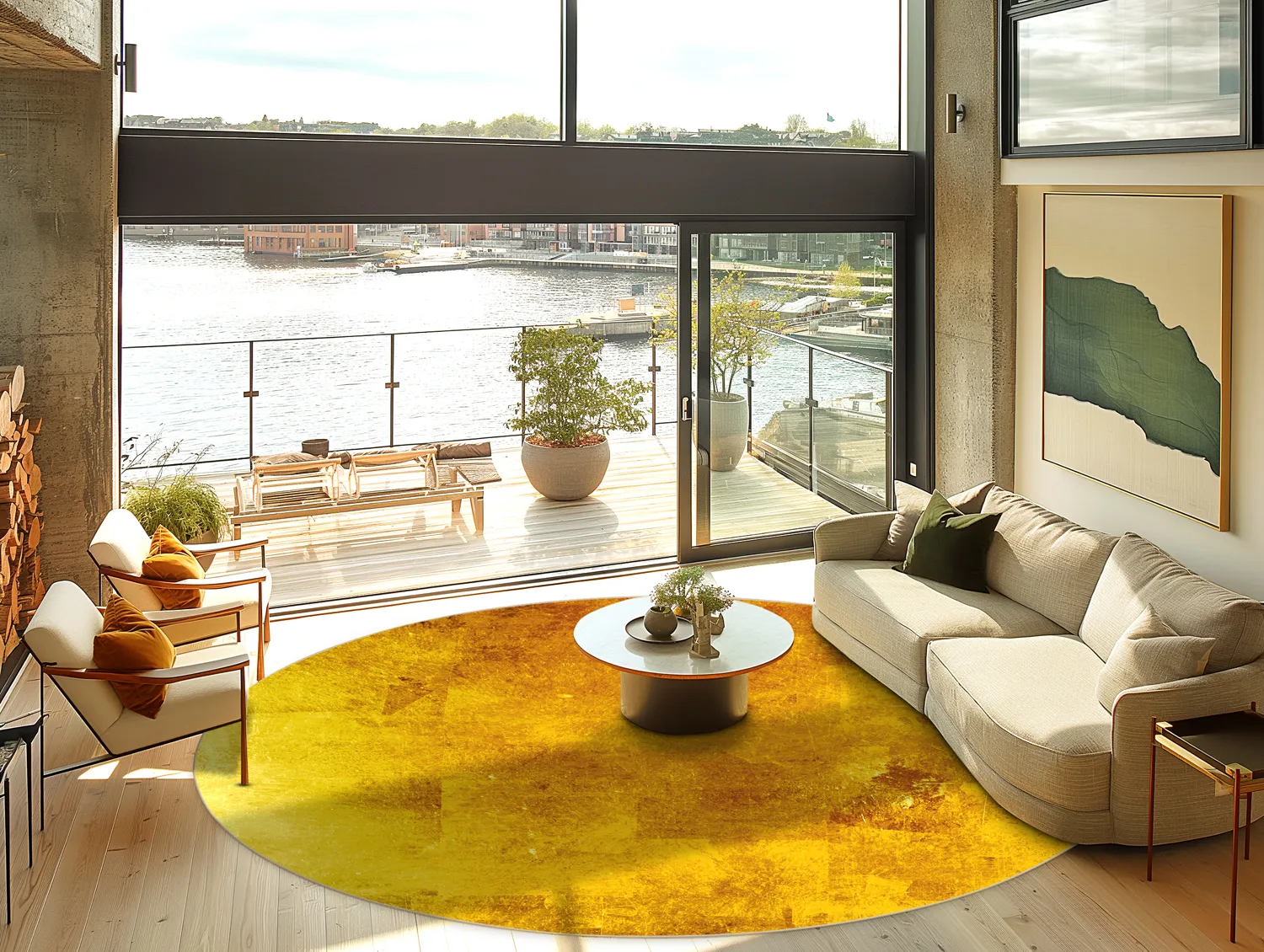 Kerek szőnyeg - Benali (arany)