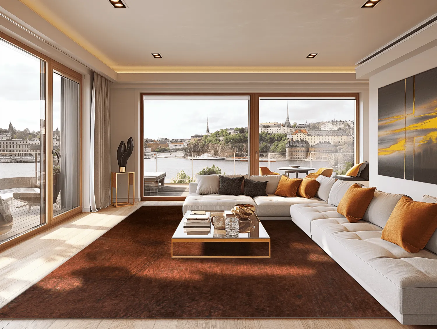 Wilton szőnyeg - Bovera (barna/piros)