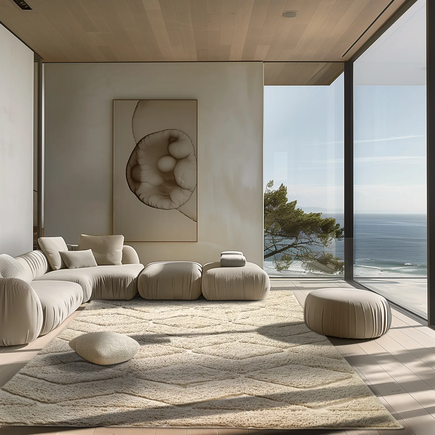 Shaggy szőnyeg - Brynn Natural Cotton Shaggy (bézs)