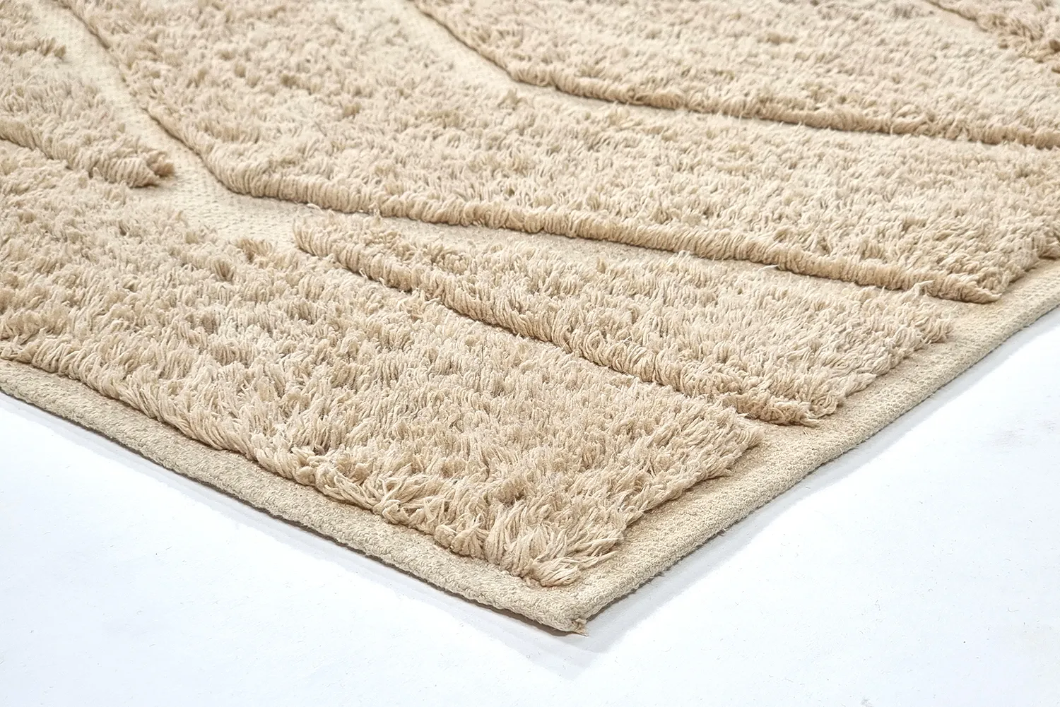 Shaggy szőnyeg - Brynn Natural Cotton Shaggy (bézs)