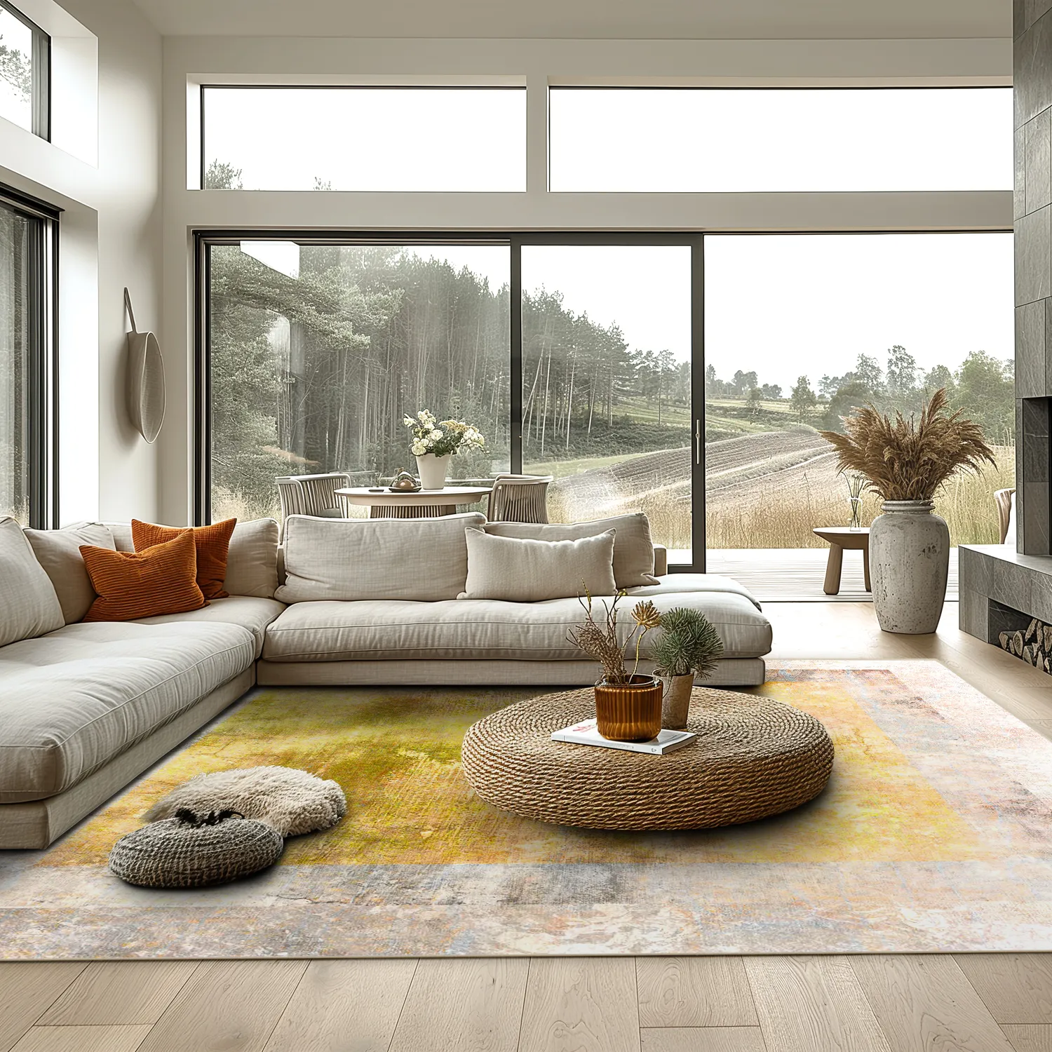 Wilton szőnyeg - Budoni (szürke/bezs/sárga)