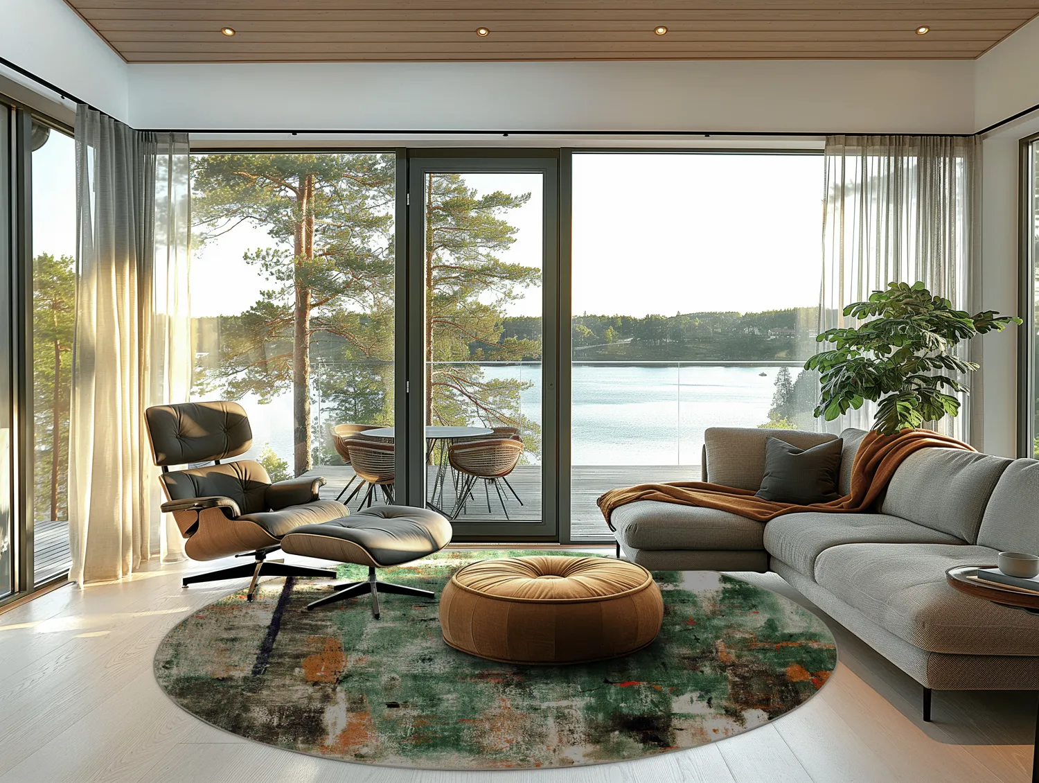 Kerek szőnyeg - Calabria (többszínű)