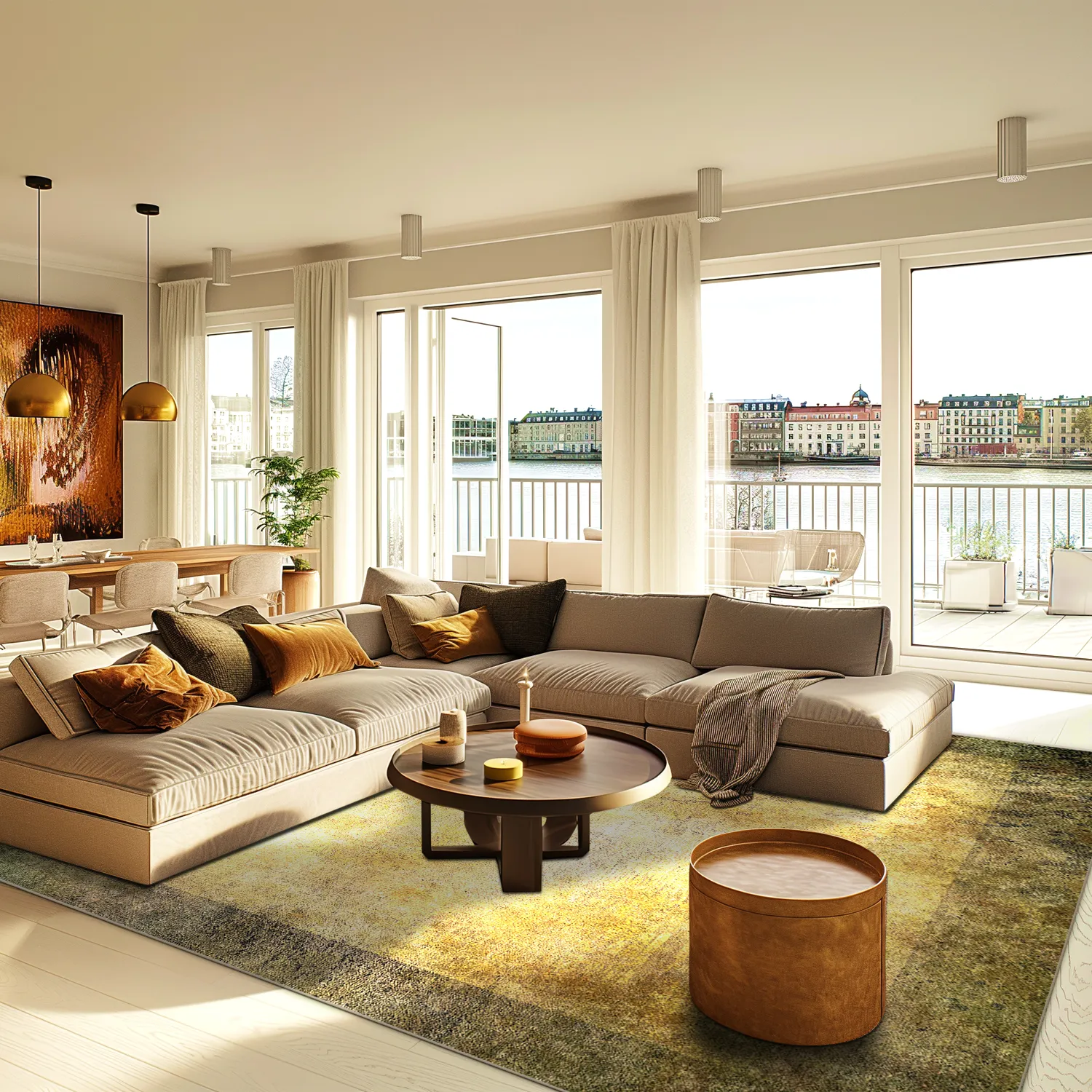 Wilton szőnyeg - Campana (bezs/sárga)