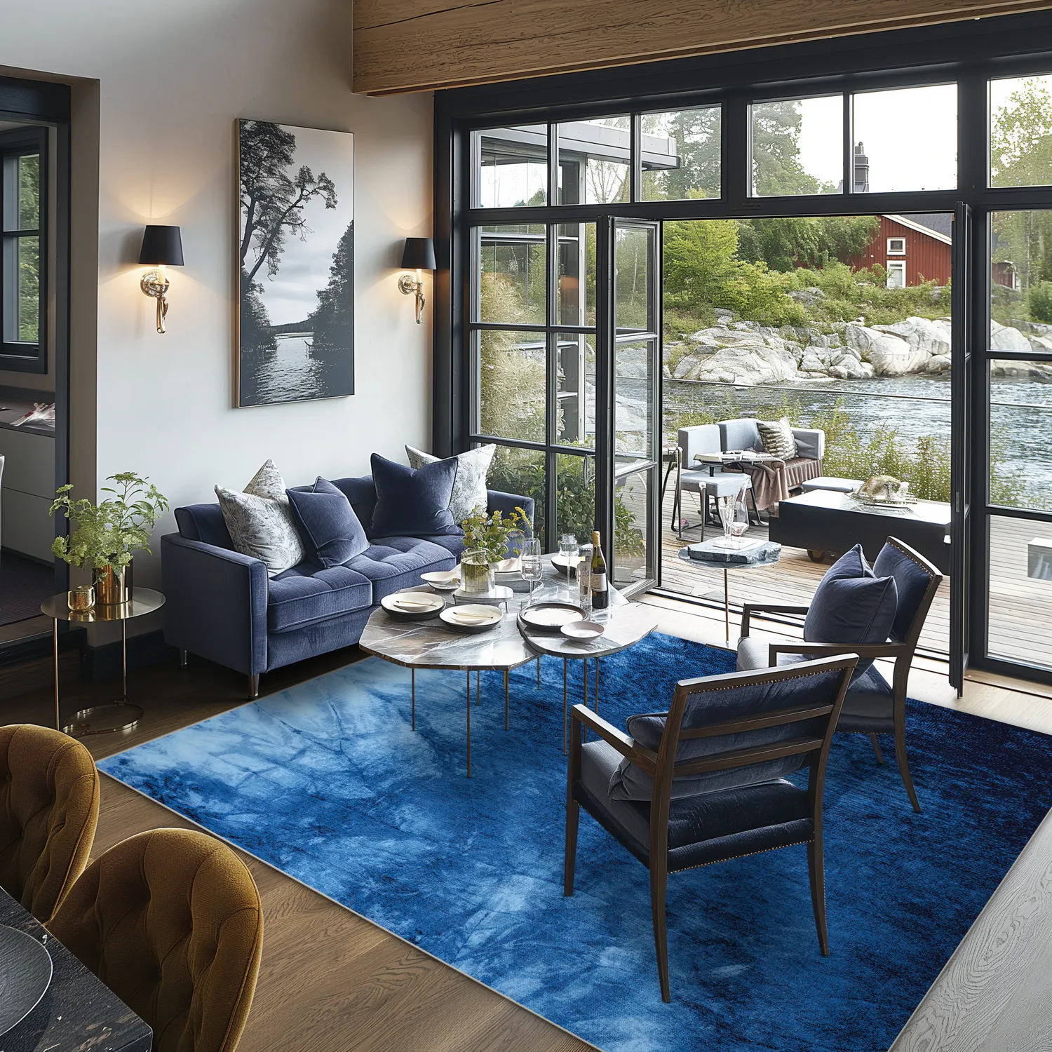 Wilton szőnyeg - Cargese (kék)