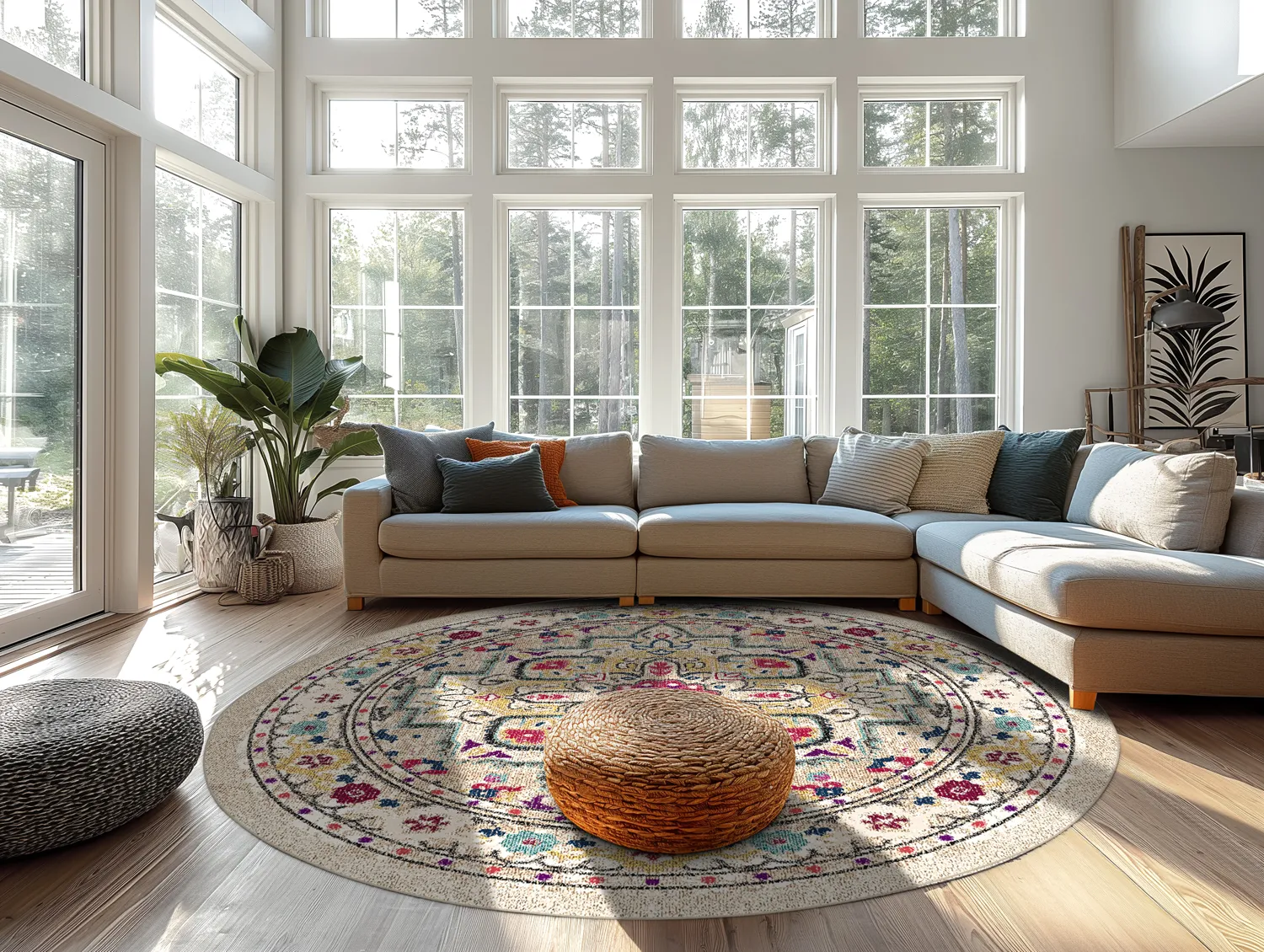 Kerek szőnyeg - Castro (többszínű)