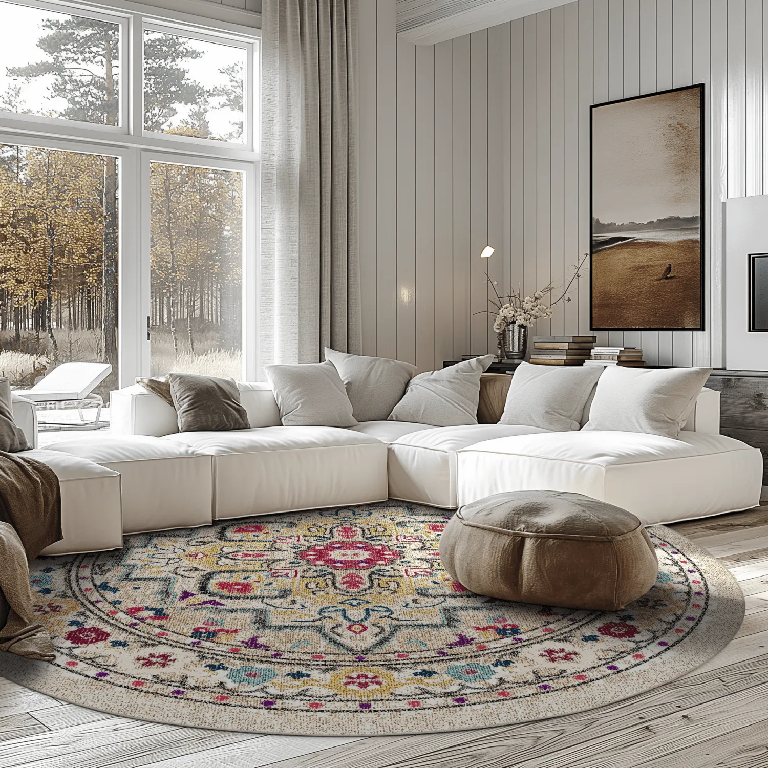 Kerek szőnyeg - Castro (többszínű)