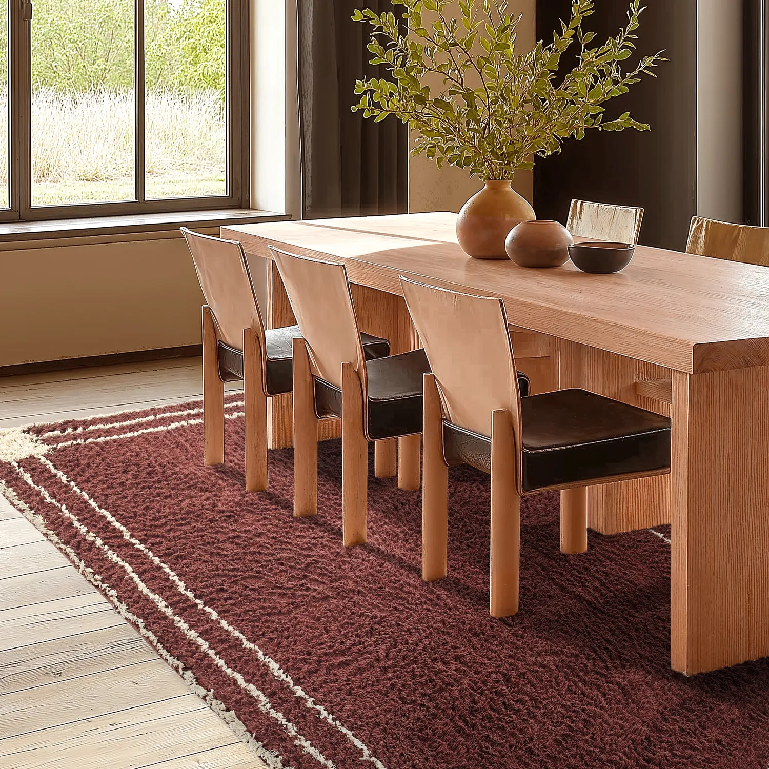 Shaggy szőnyeg - Cataya Natural Cotton Shaggy (barna/bézs)