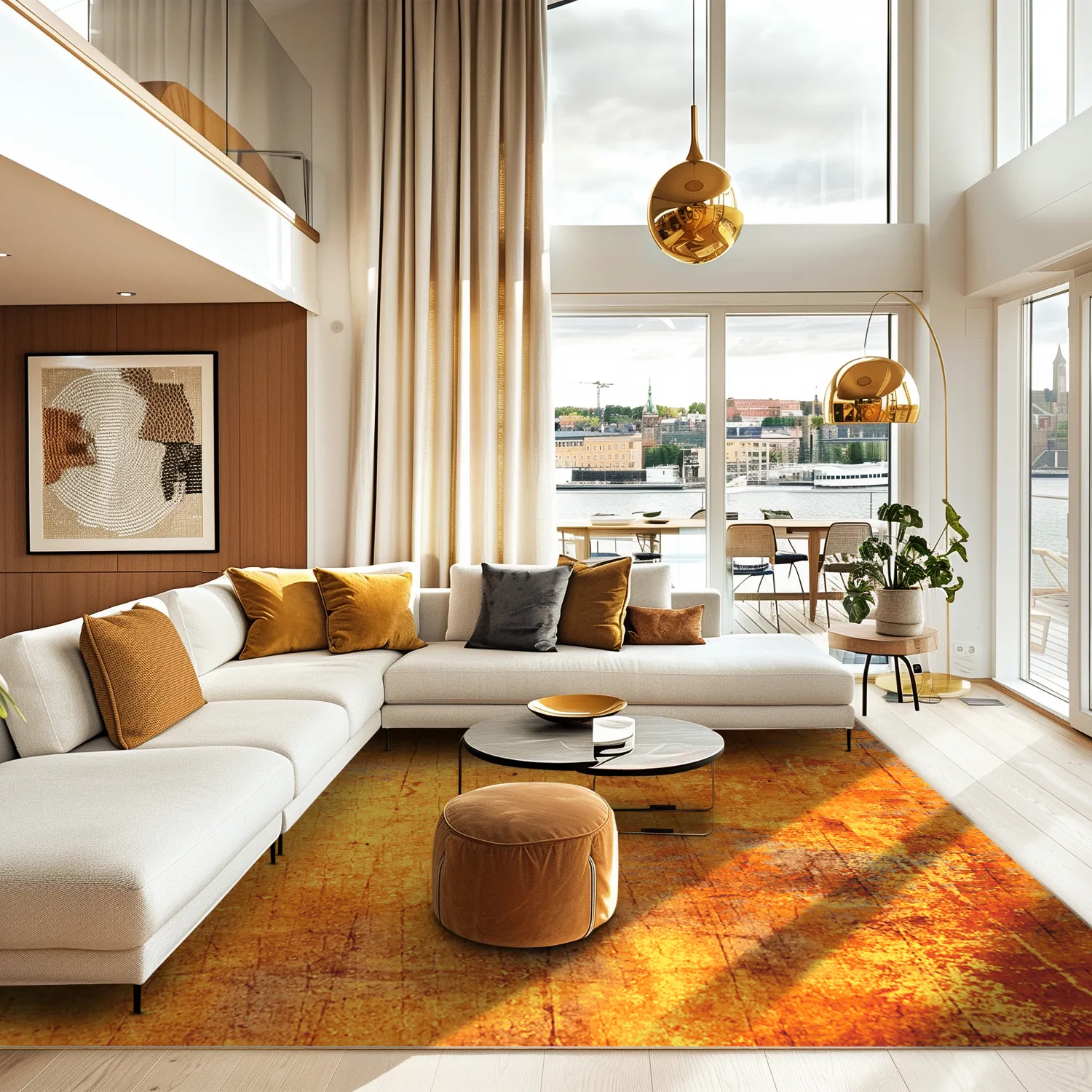 Wilton szőnyeg - Cesano (narancssárga)