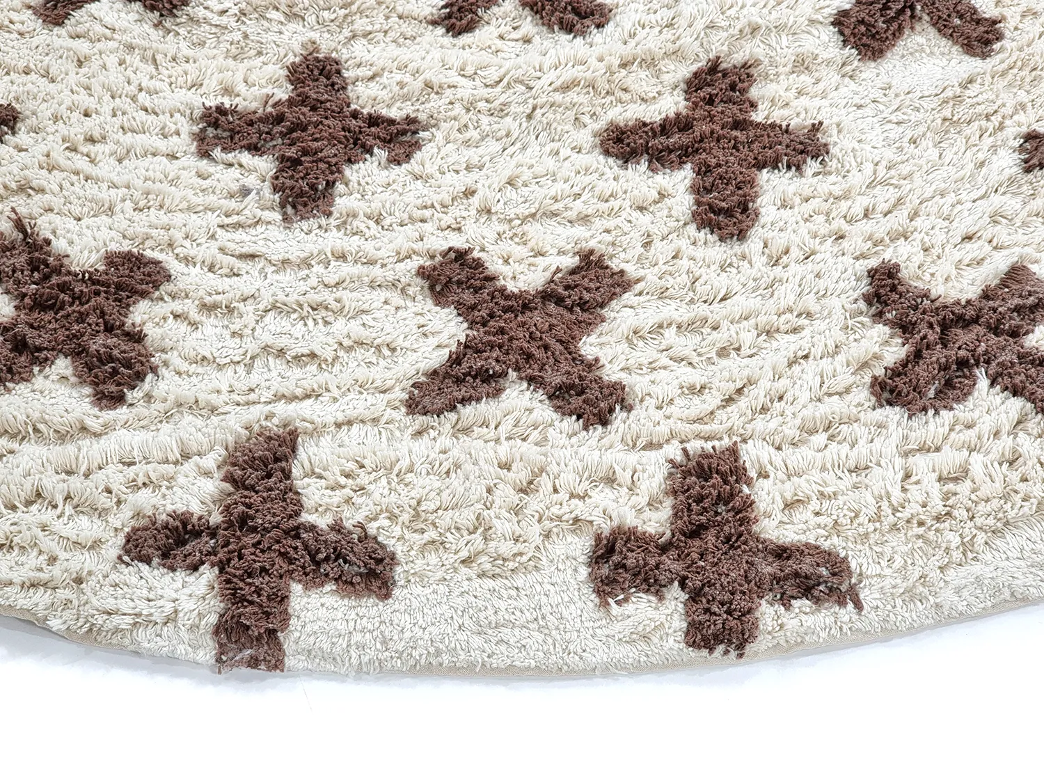 Kerek szőnyeg - Chesley Natural Cotton Shaggy (bézs)