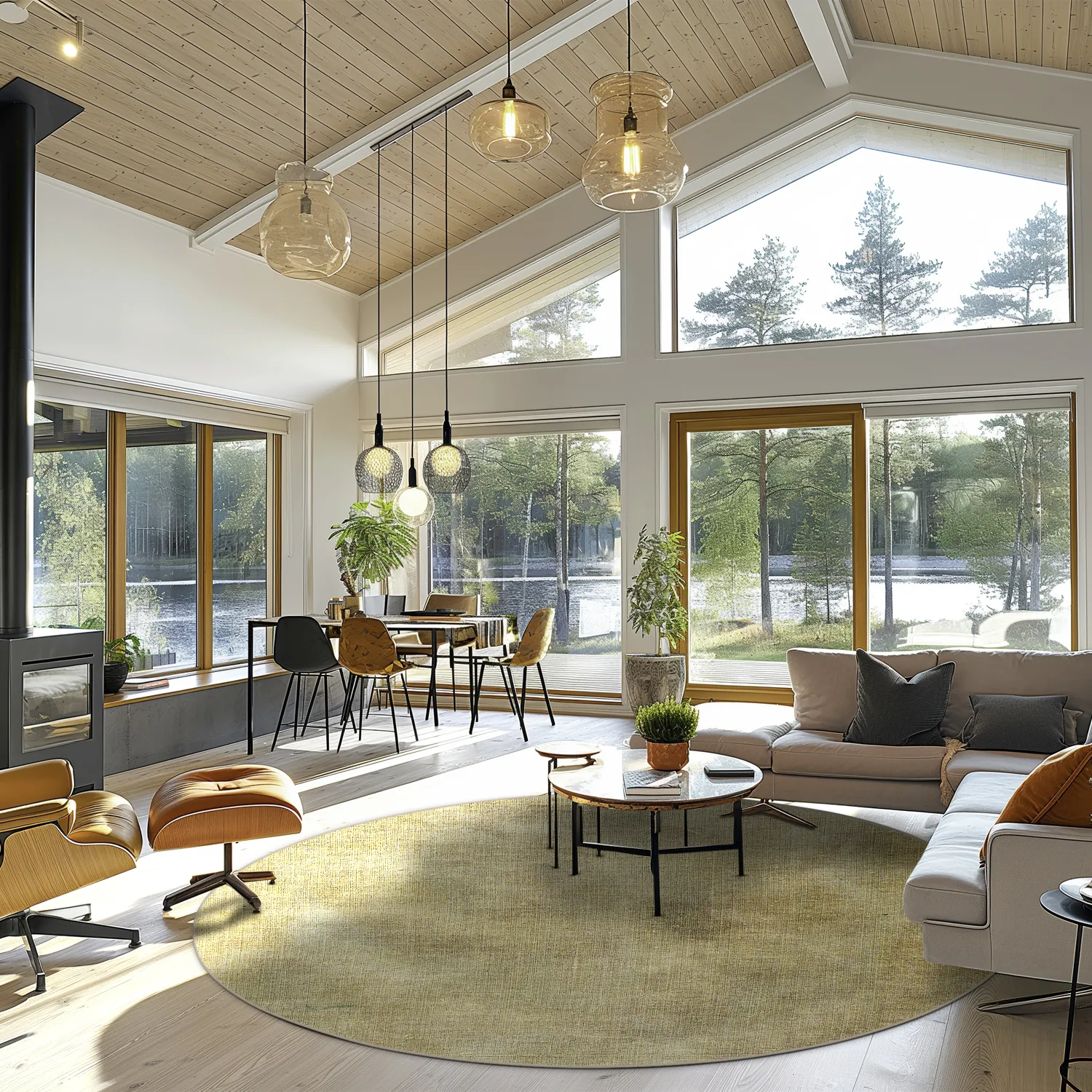 Kerek szőnyeg - Chodos (arany)