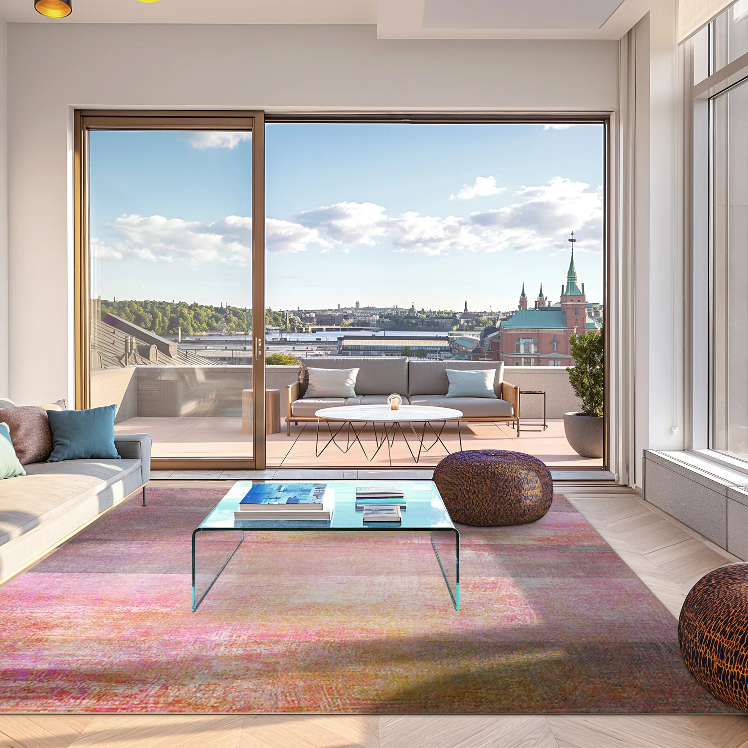 Wilton szőnyeg - Cicoria (rózsaszín/lila)