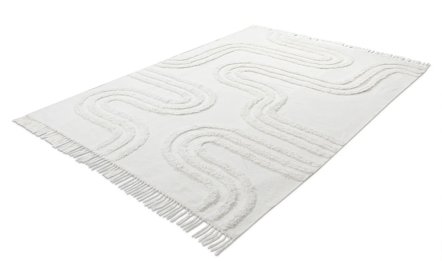 Shaggy szőnyeg - Como Natural Cotton Shaggy (offwhite)