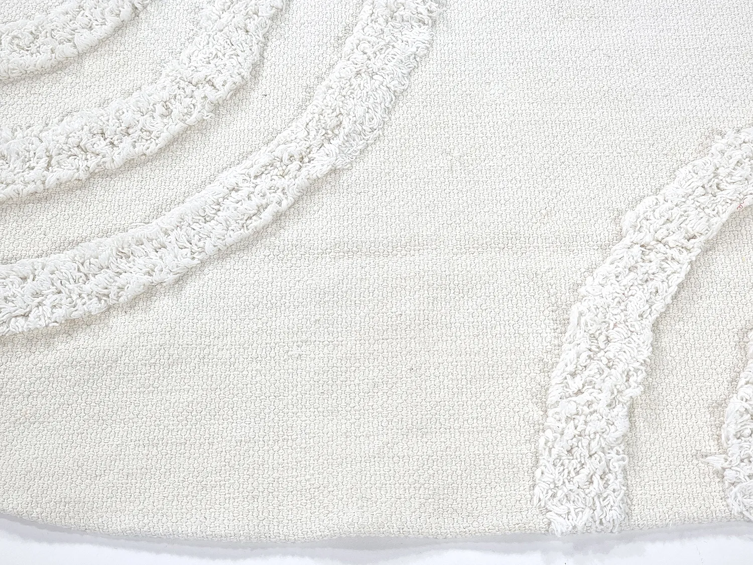 Kerek szőnyeg - Como Natural Cotton Shaggy (offwhite)