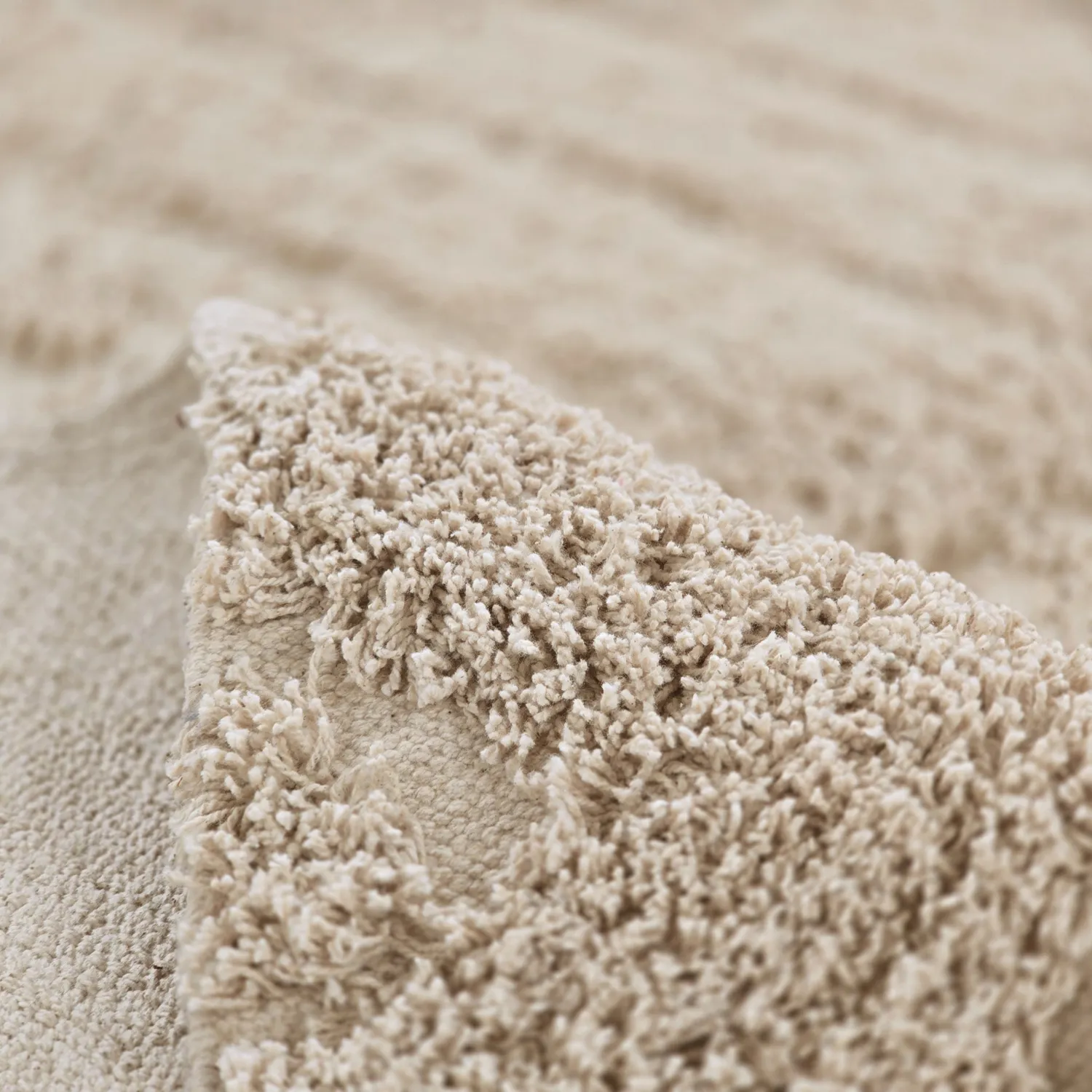 Shaggy szőnyeg - Conara Natural Cotton Shaggy (bézs)