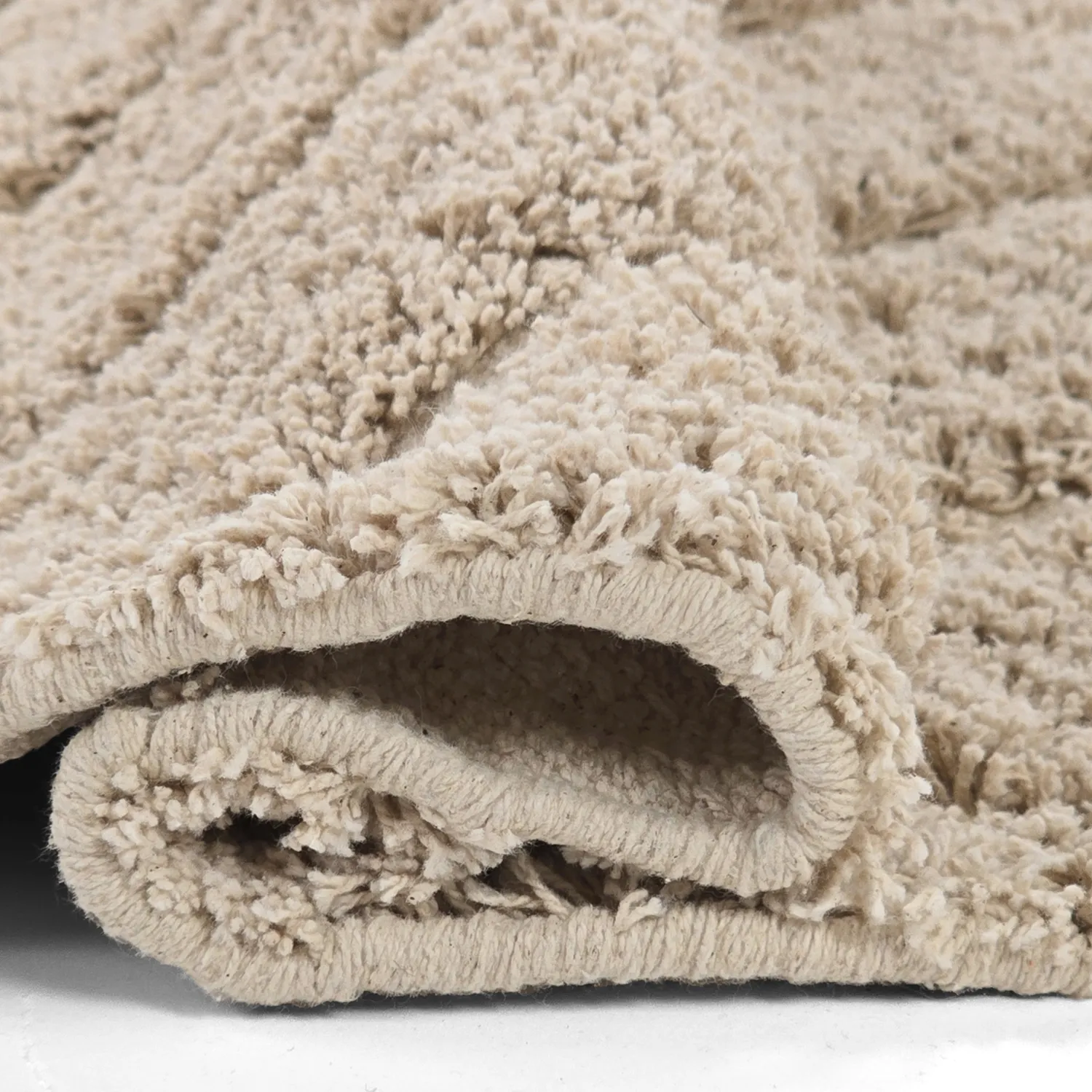 Kerek szőnyeg - Conara Natural Cotton Shaggy (bézs)