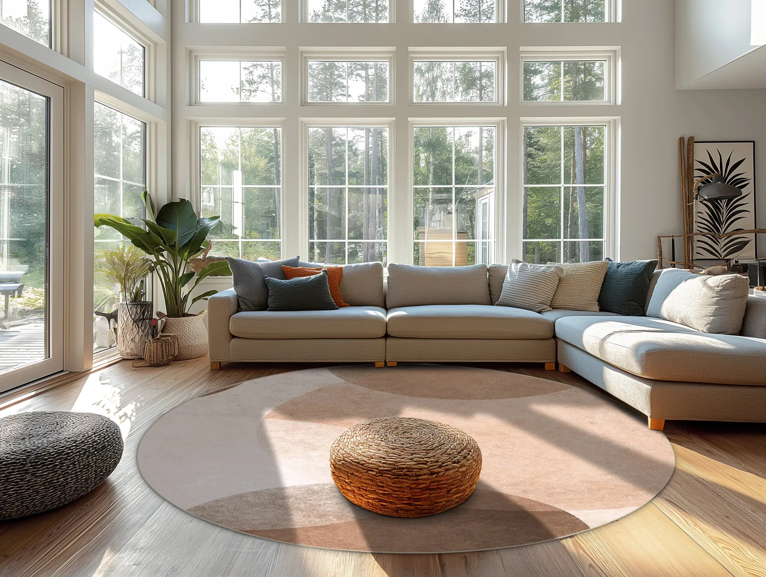 Kerek szőnyeg - Craon (többszínű)