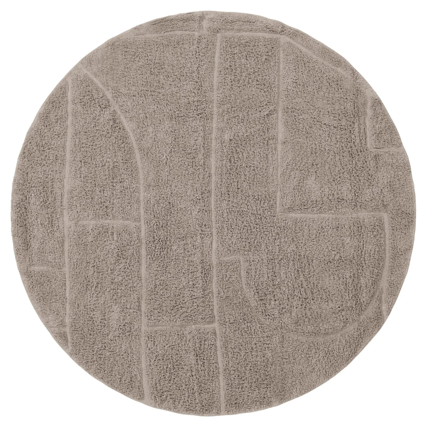 Kerek szőnyeg - Cremona Natural Cotton Shaggy (tópszín)