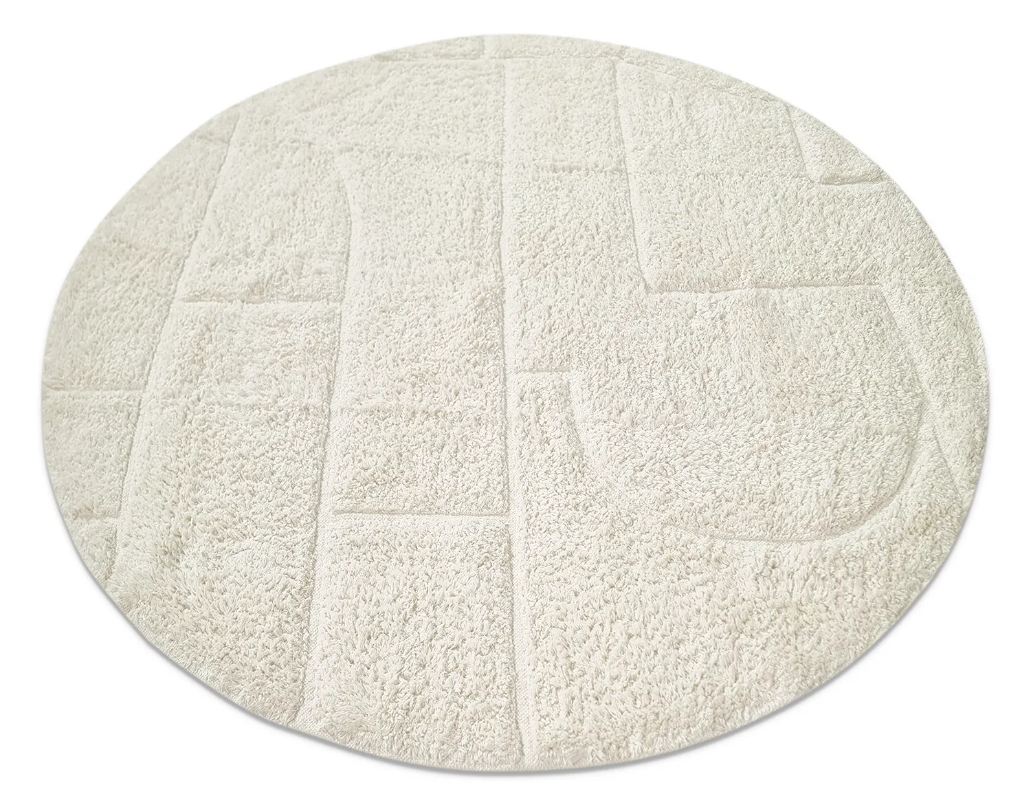 Kerek szőnyeg - Cremona Natural Cotton Shaggy (offwhite)