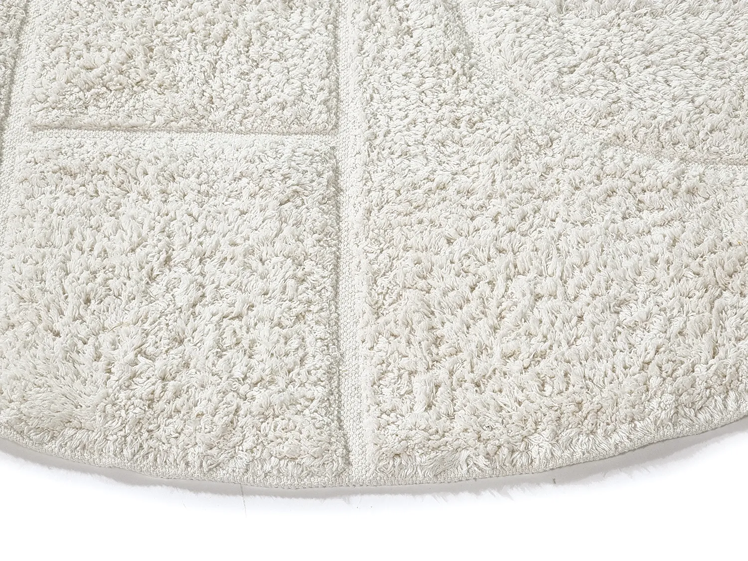 Kerek szőnyeg - Cremona Natural Cotton Shaggy (offwhite)