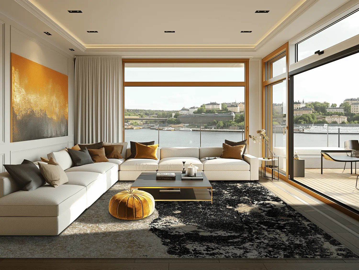 Wilton szőnyeg - Cyra (fekete/Arany)