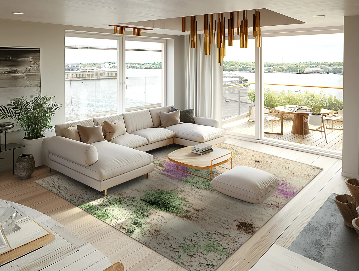 Wilton szőnyeg - Dimos (bezs/többszínű)