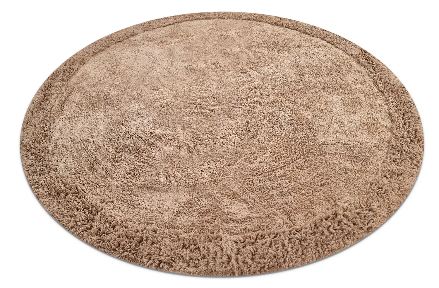 Kerek szőnyeg - Ebba Natural Cotton Shaggy (barna)