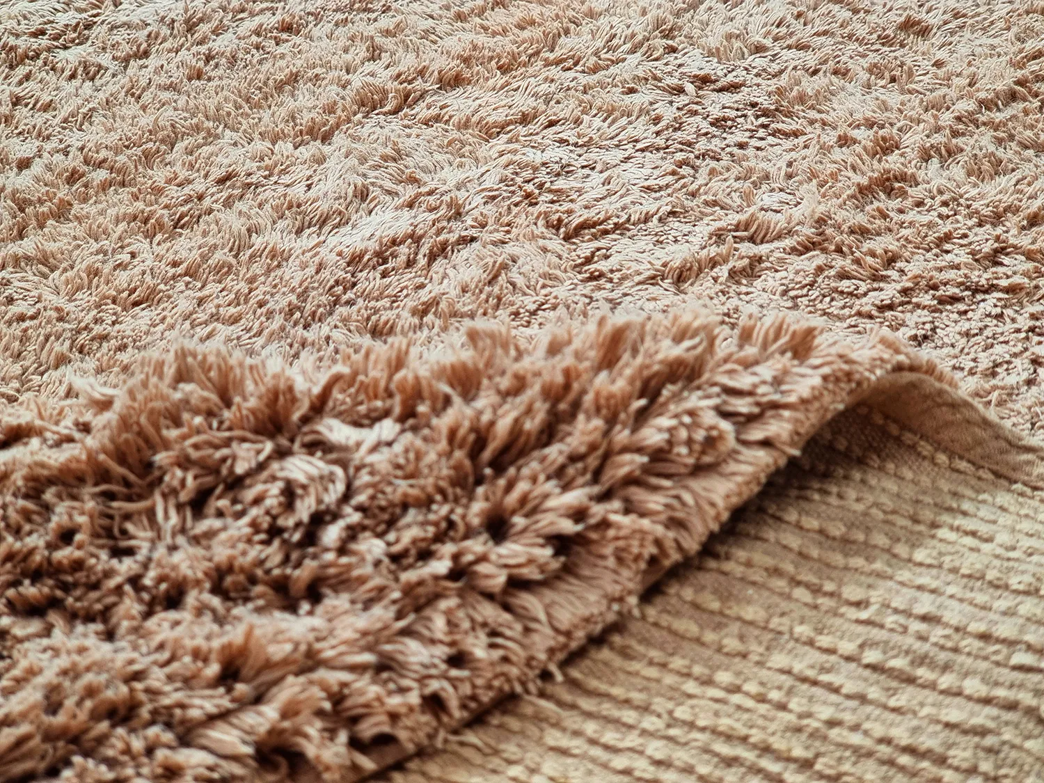 Kerek szőnyeg - Ebba Natural Cotton Shaggy (barna)