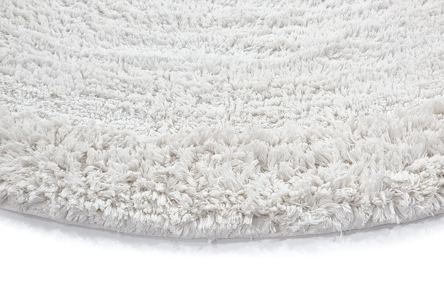 Kerek szőnyeg - Ebba Natural Cotton Shaggy (offwhite)
