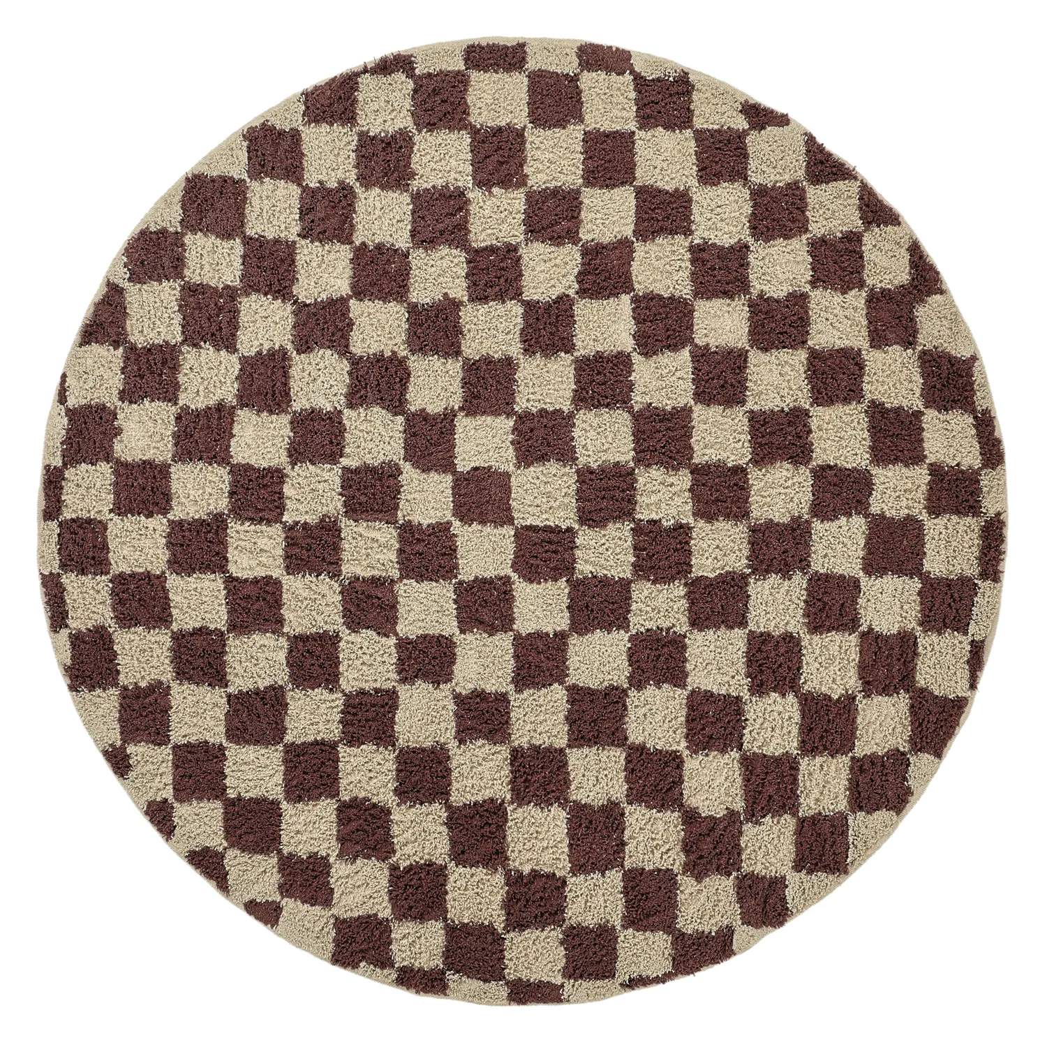 Kerek szőnyeg - Elsey Natural Cotton Shaggy (bézs/barna)