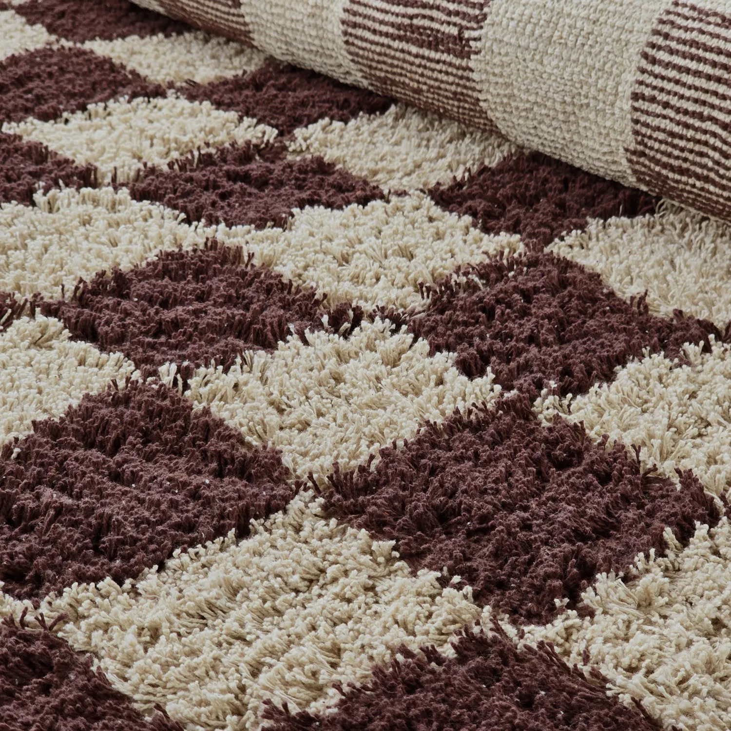 Kerek szőnyeg - Elsey Natural Cotton Shaggy (bézs/barna)