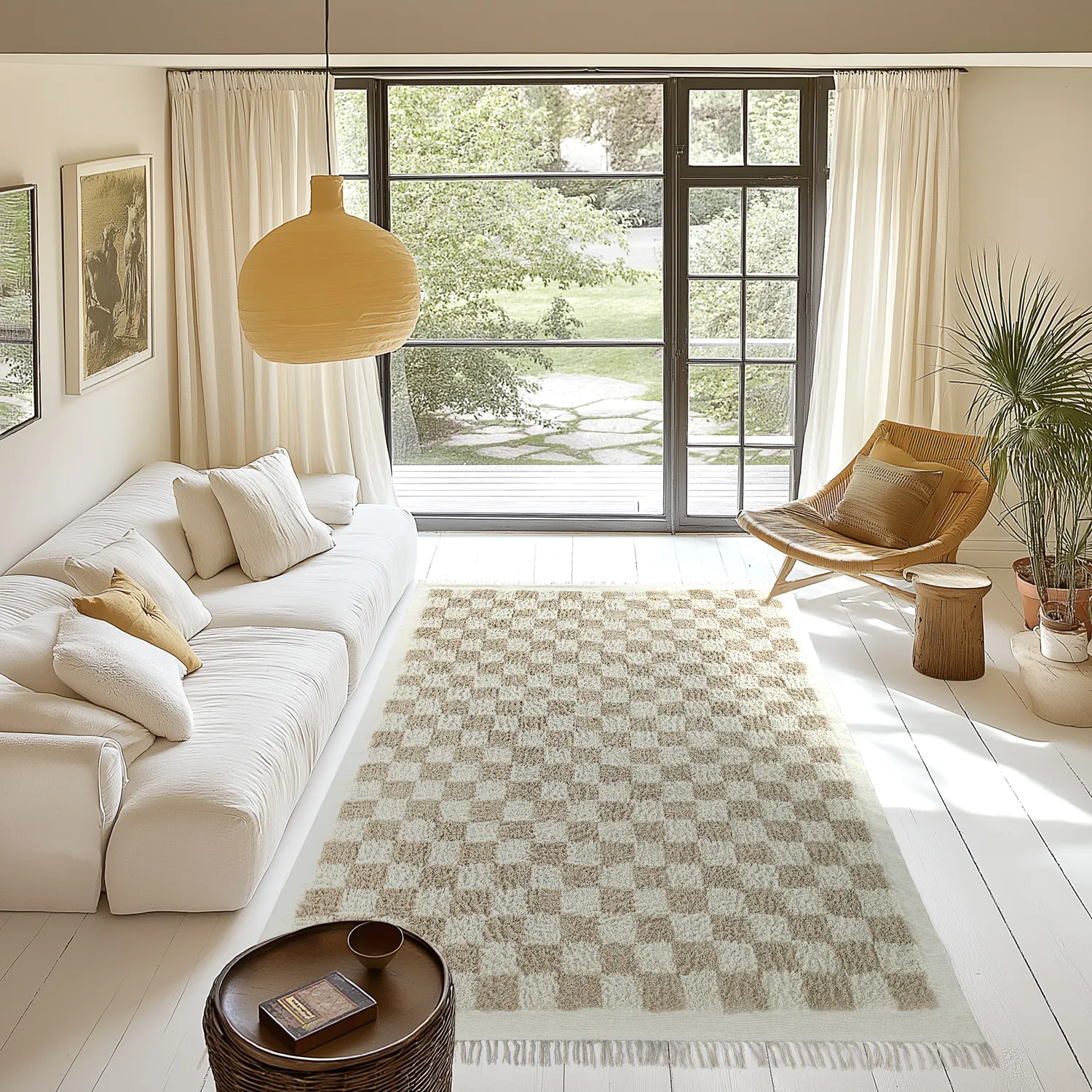 Shaggy szőnyeg - Elsey Natural Cotton Shaggy (krém/homok)