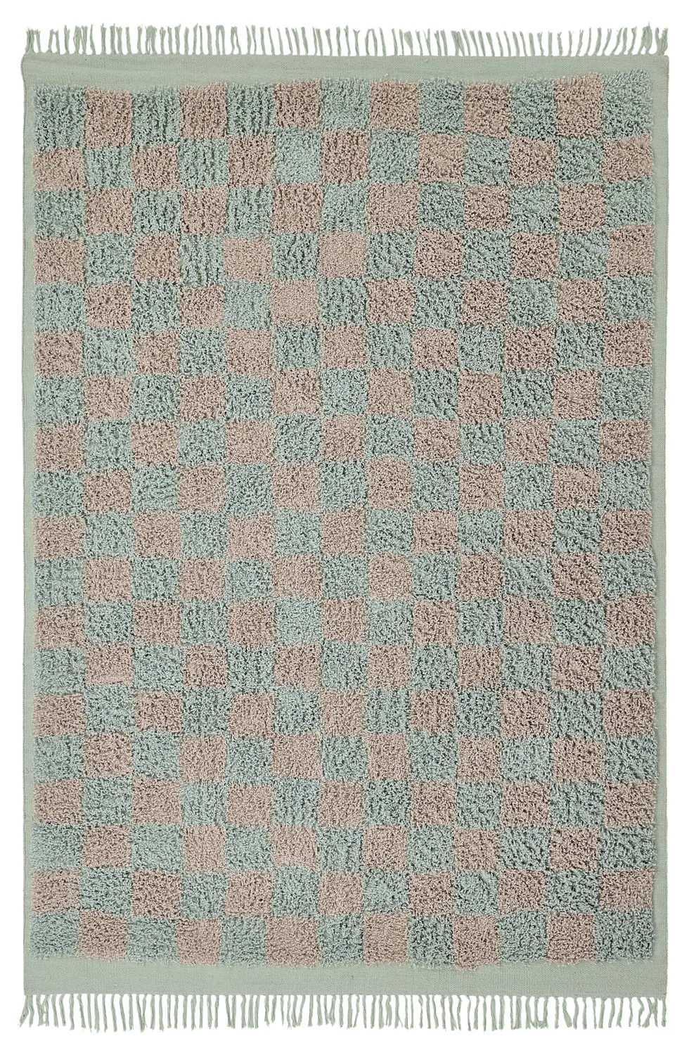 Shaggy szőnyeg - Elsey Natural Cotton Shaggy (szürke/rózsaszín)