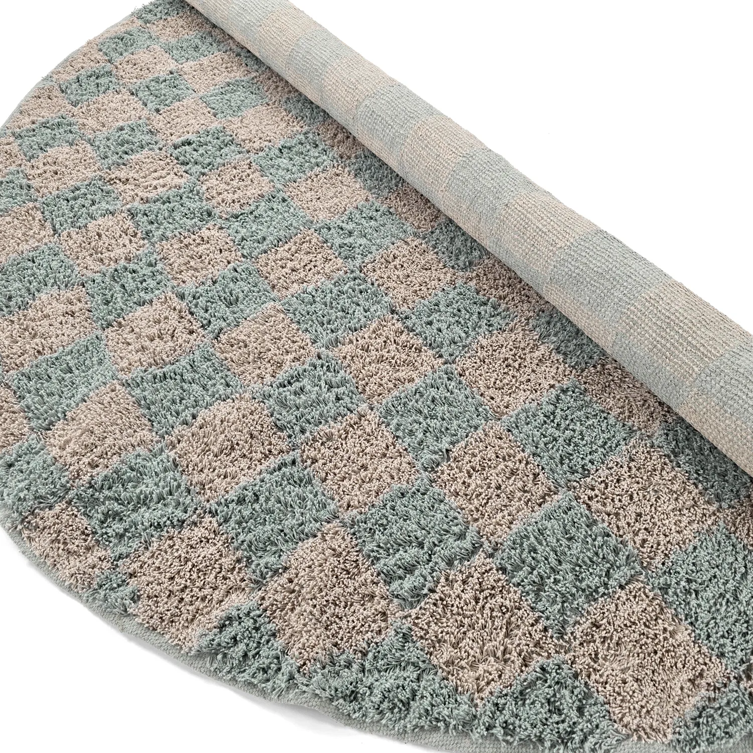 Kerek szőnyeg - Elsey Natural Cotton Shaggy (szürke/rózsaszín)