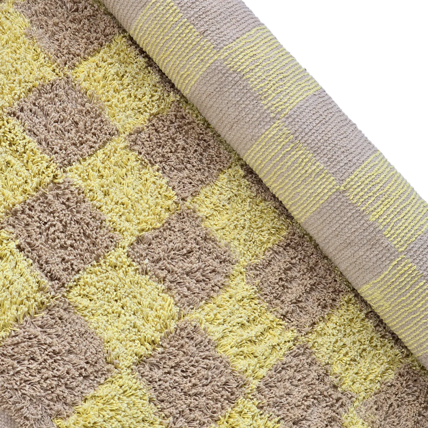 Shaggy szőnyeg - Elsey Natural Cotton Shaggy (sárga/bézs)