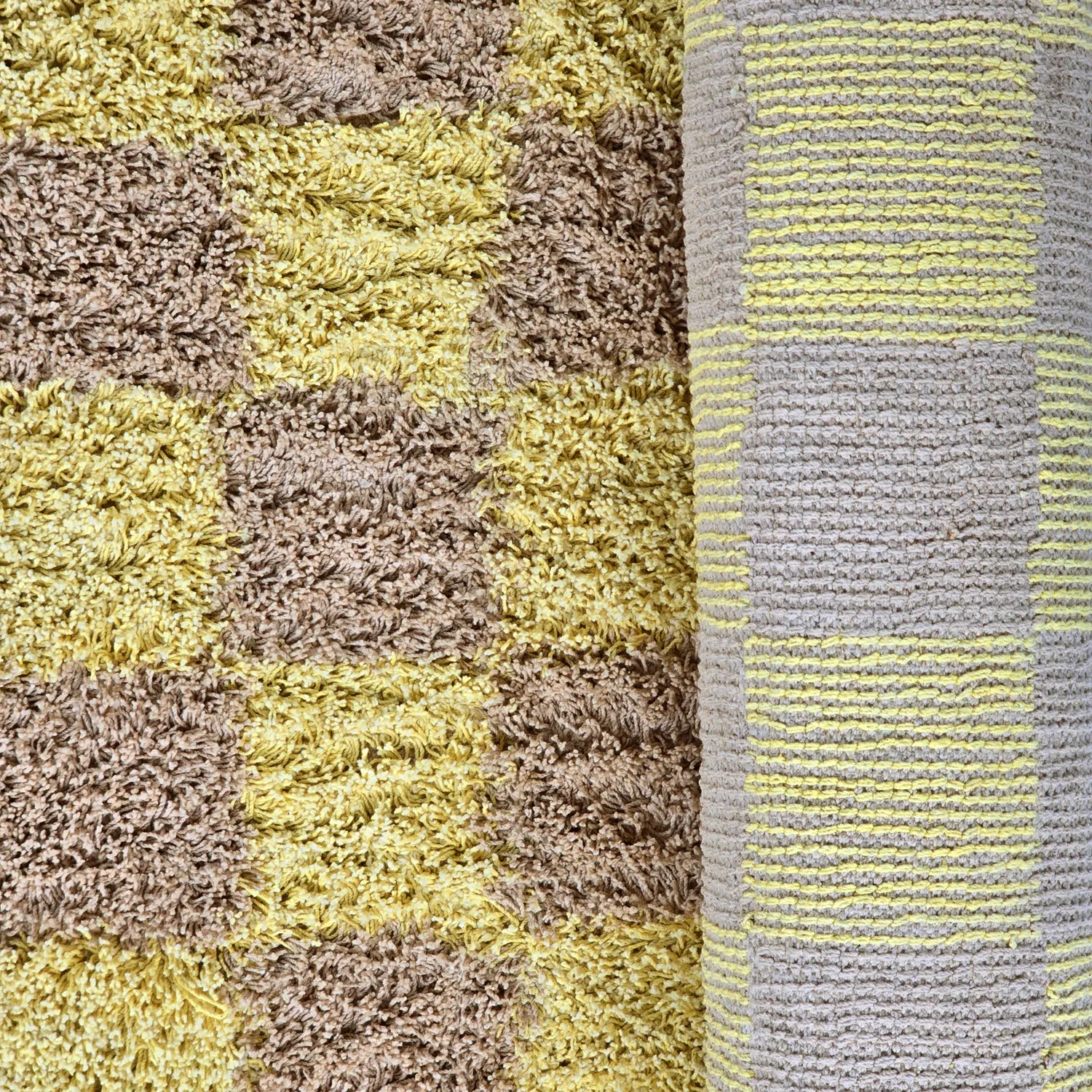 Shaggy szőnyeg - Elsey Natural Cotton Shaggy (sárga/bézs)