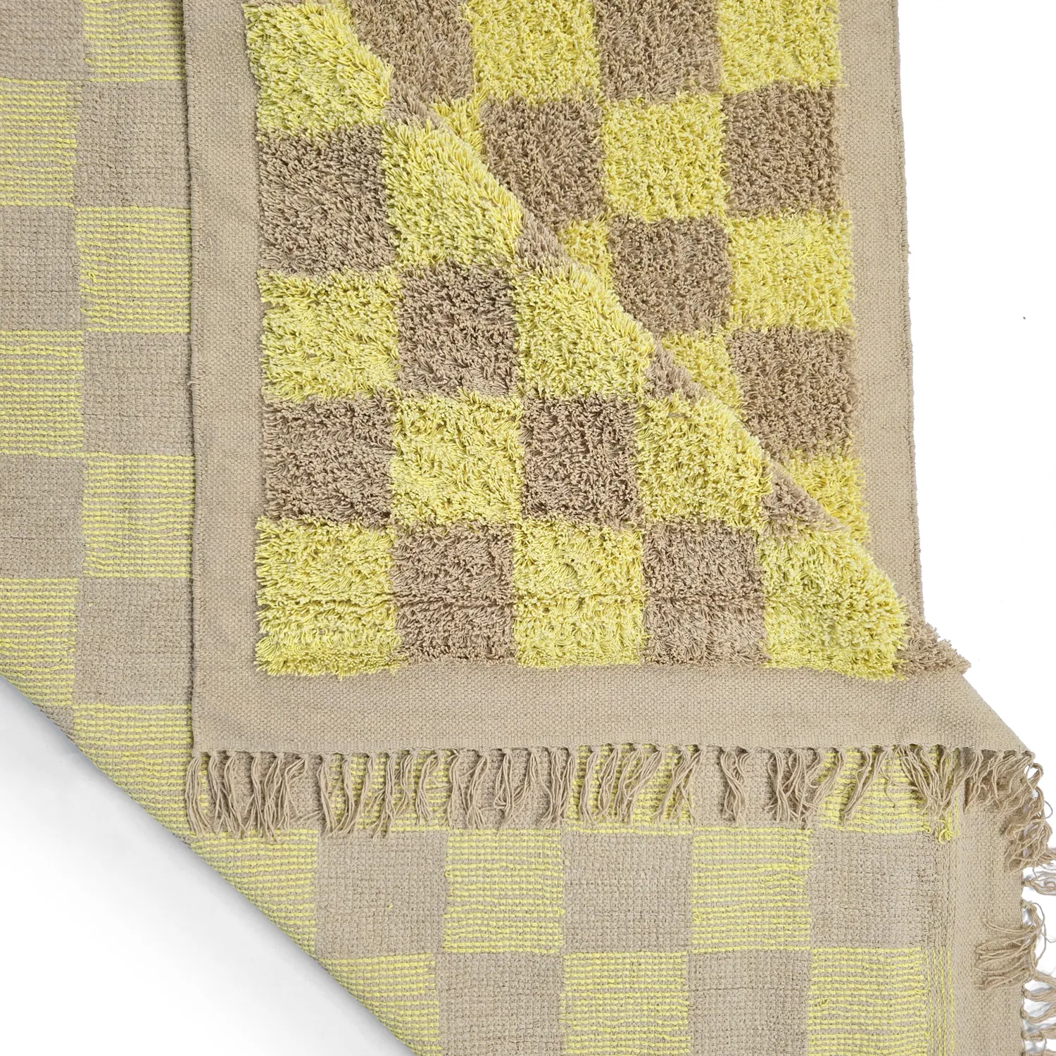 Shaggy szőnyeg - Elsey Natural Cotton Shaggy (sárga/bézs)