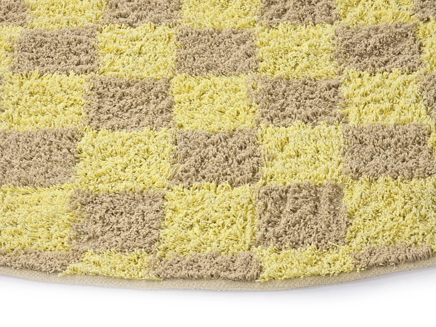 Kerek szőnyeg - Elsey Natural Cotton Shaggy (sárga/bézs)