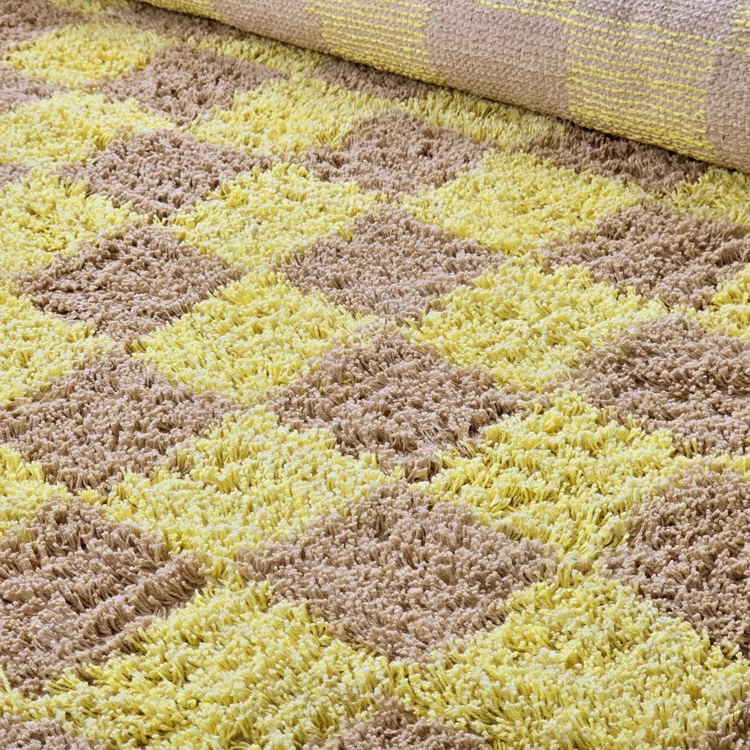 Kerek szőnyeg - Elsey Natural Cotton Shaggy (sárga/bézs)