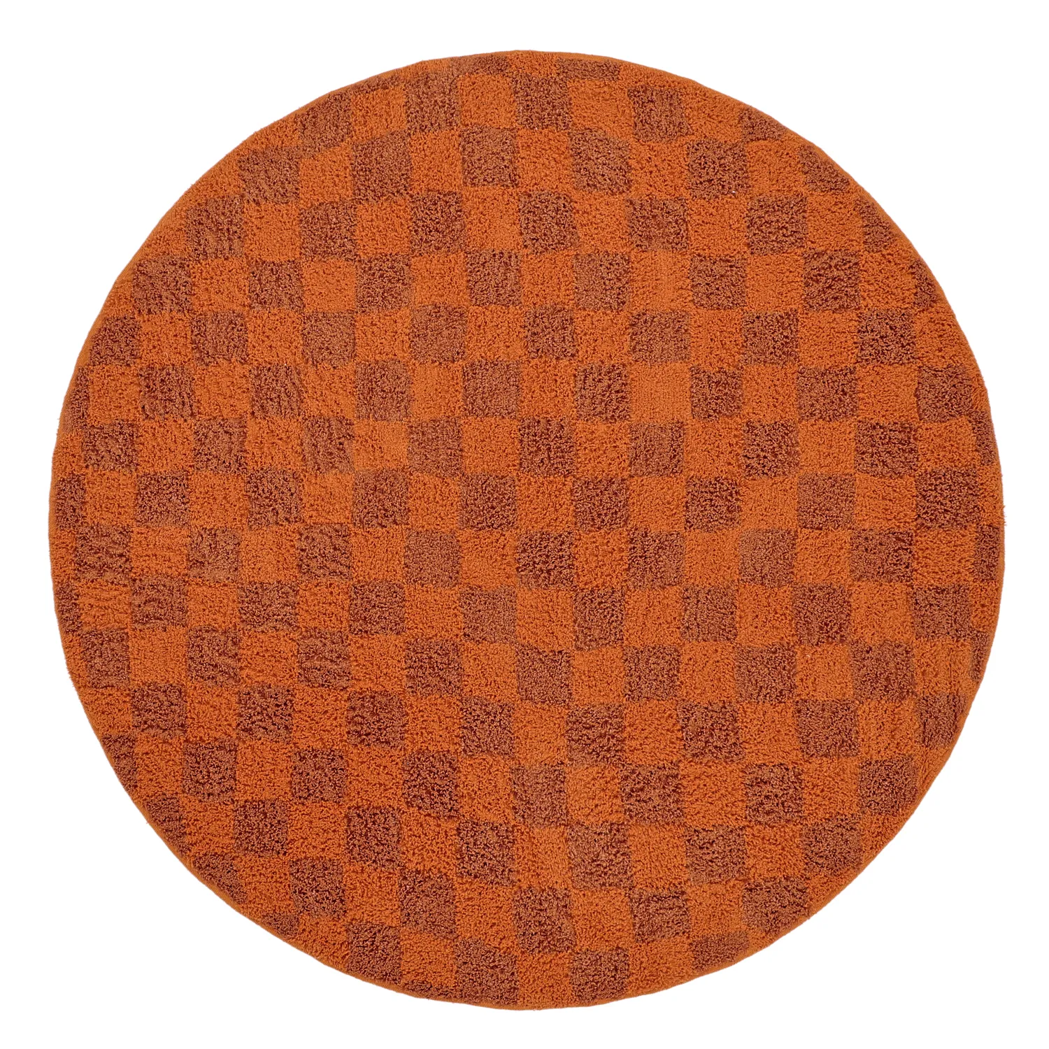 Kerek szőnyeg - Elsey Natural Cotton Shaggy (narancs/piros)