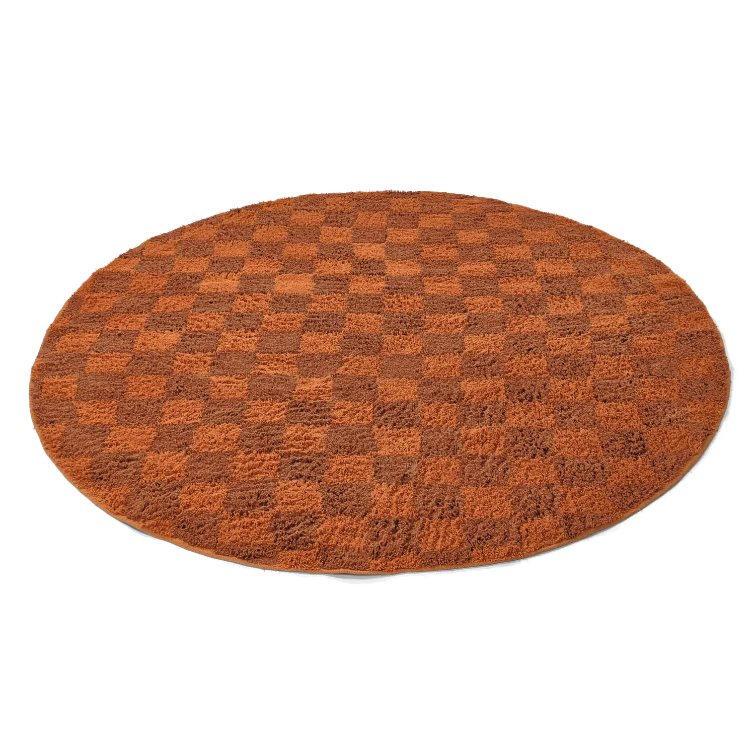 Kerek szőnyeg - Elsey Natural Cotton Shaggy (narancs/piros)