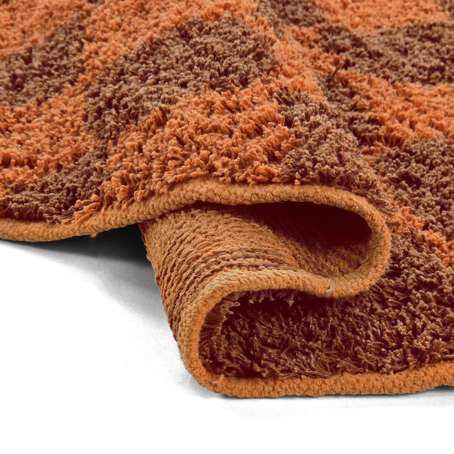 Kerek szőnyeg - Elsey Natural Cotton Shaggy (narancs/piros)