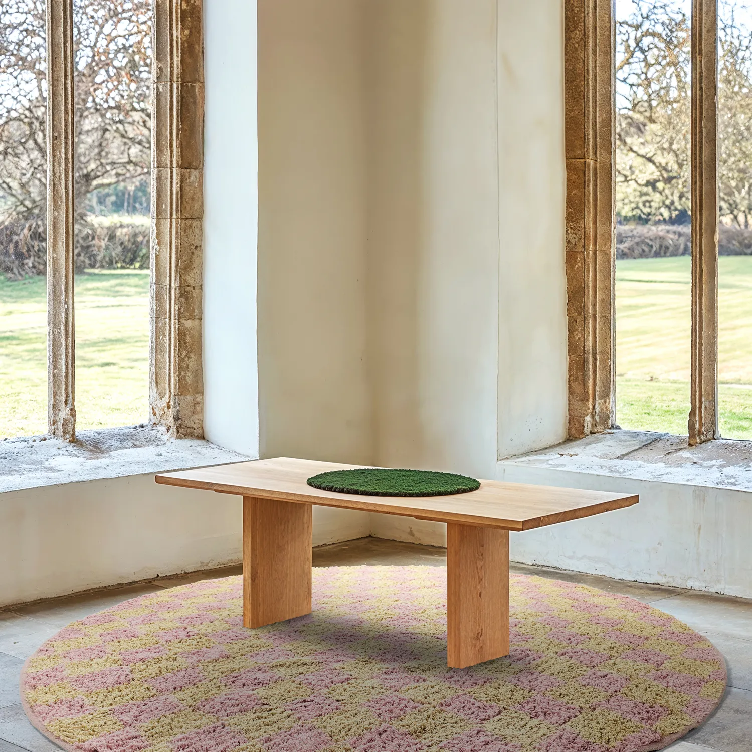 Kerek szőnyeg - Elsey Natural Cotton Shaggy (rózsaszín/narancs)