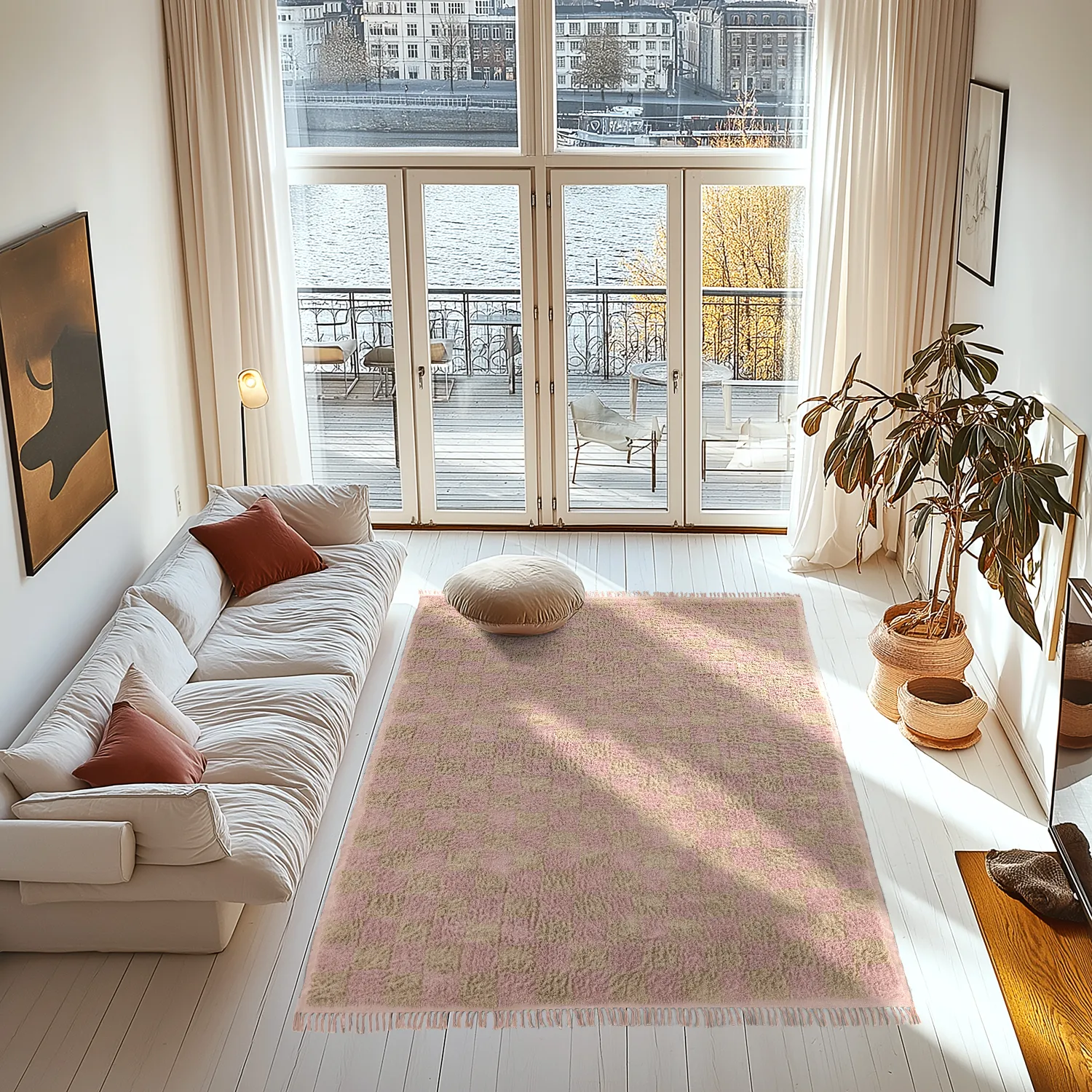 Shaggy szőnyeg - Elsey Natural Cotton Shaggy (rózsaszín/narancs)