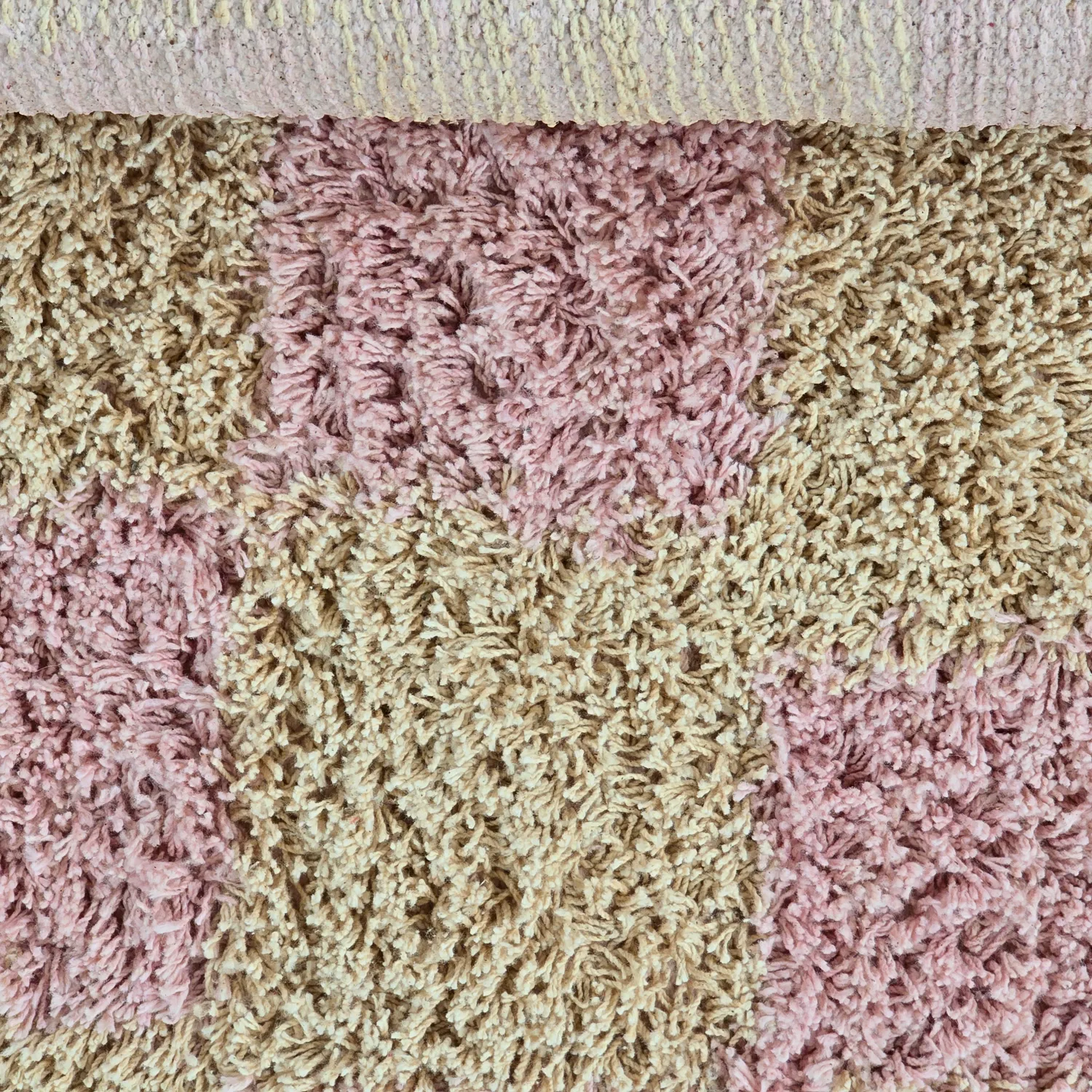 Kerek szőnyeg - Elsey Natural Cotton Shaggy (rózsaszín/narancs)